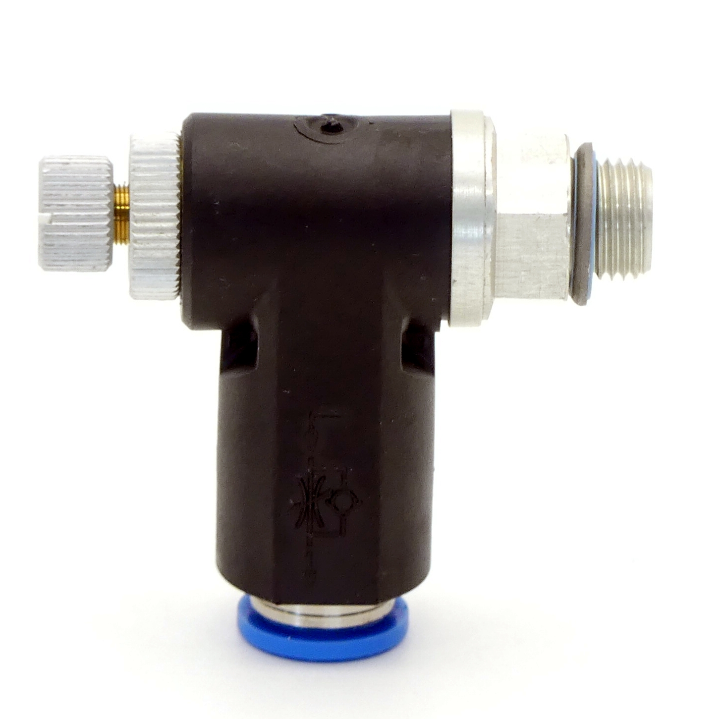 One-way flow control valve GRLA-1/8-QS-8-RS-B