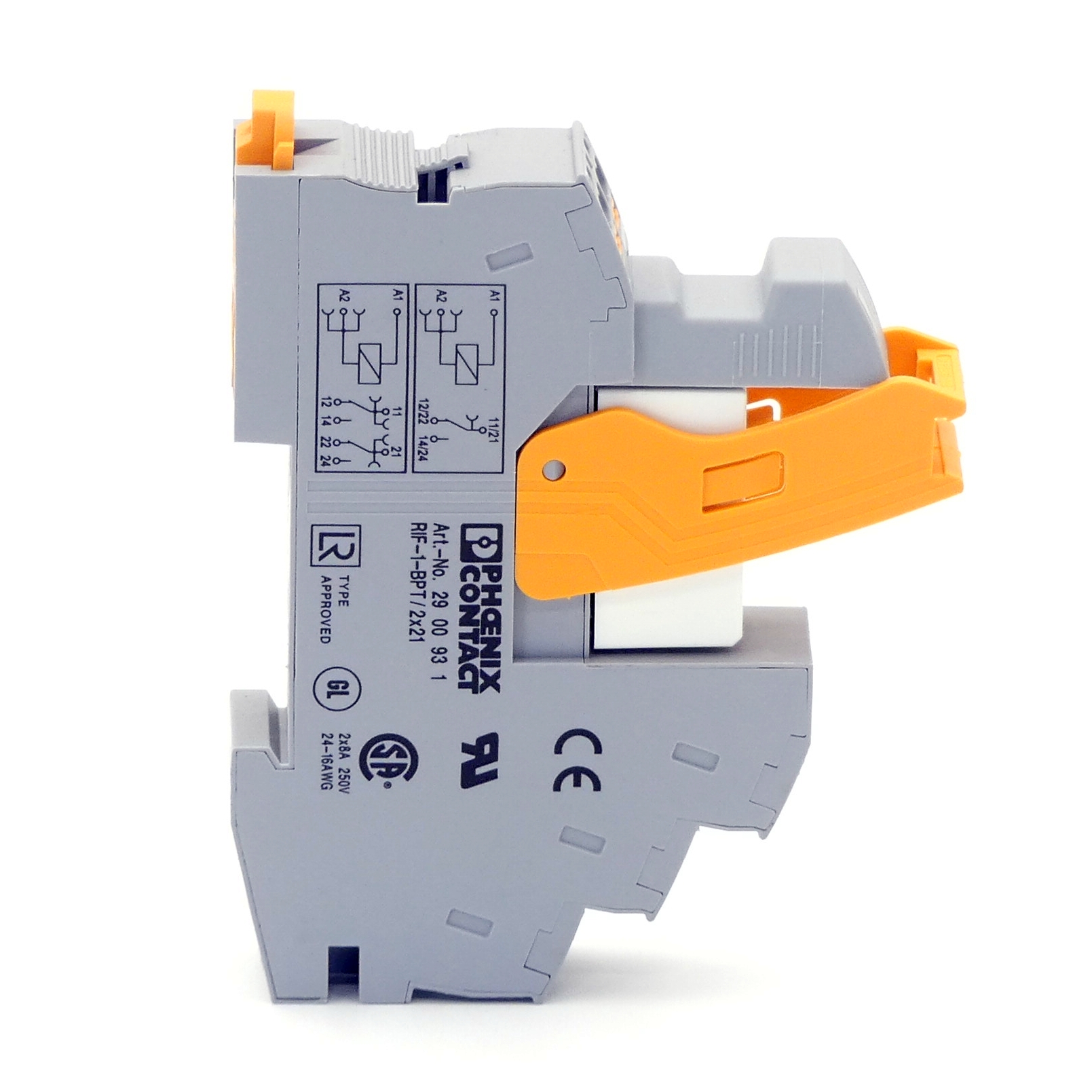 Relay module RIF-1-BPT/2x21