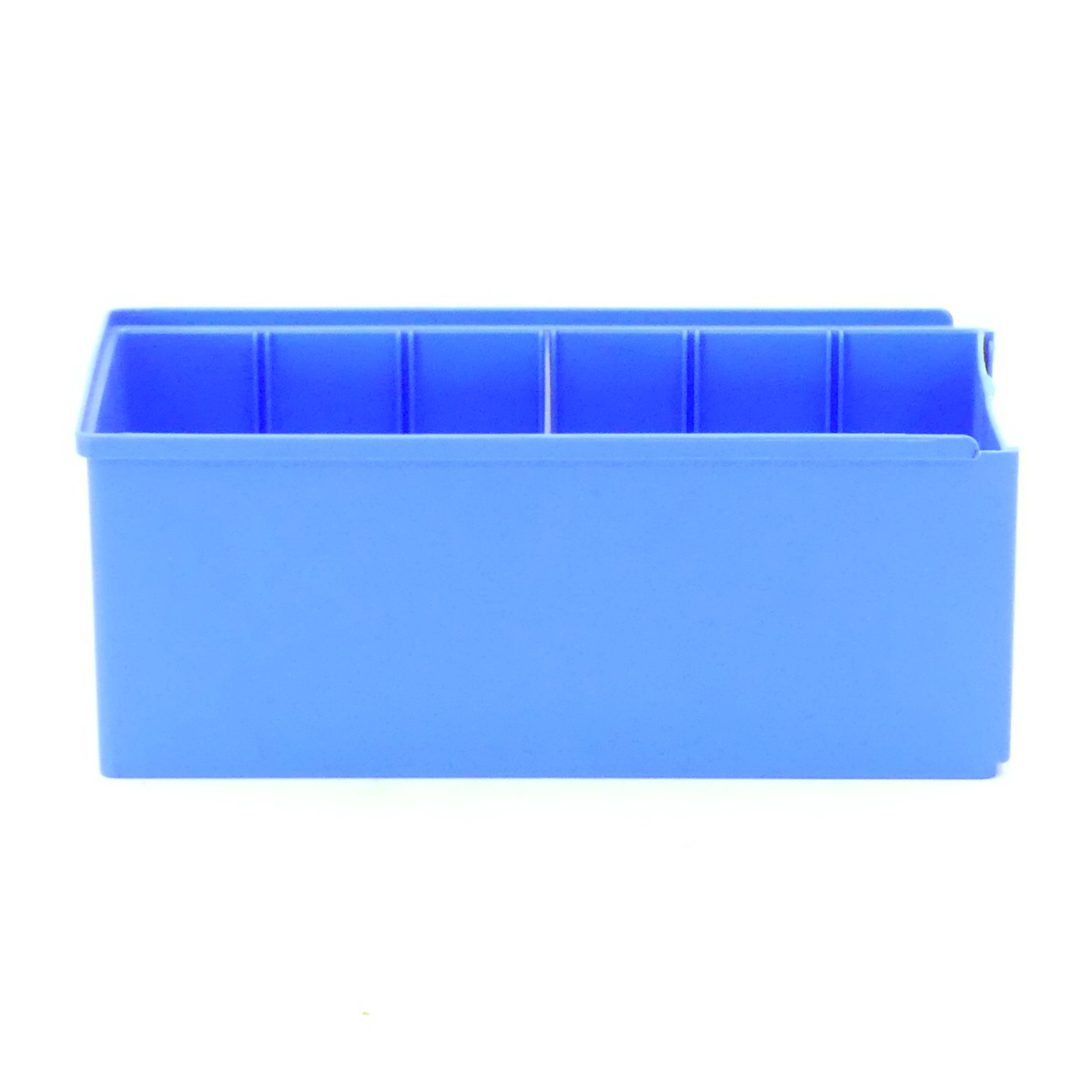 10 pieces boxes RK 300, 6 compartments, blue