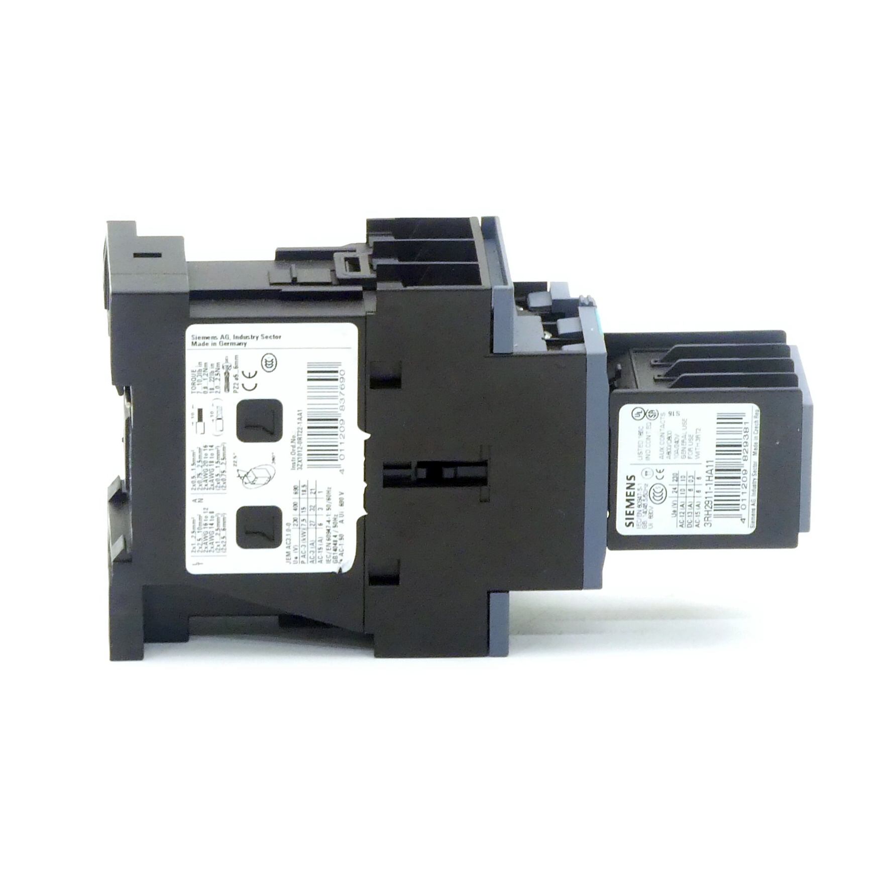 Power contactor 3RT2027-1BB44 