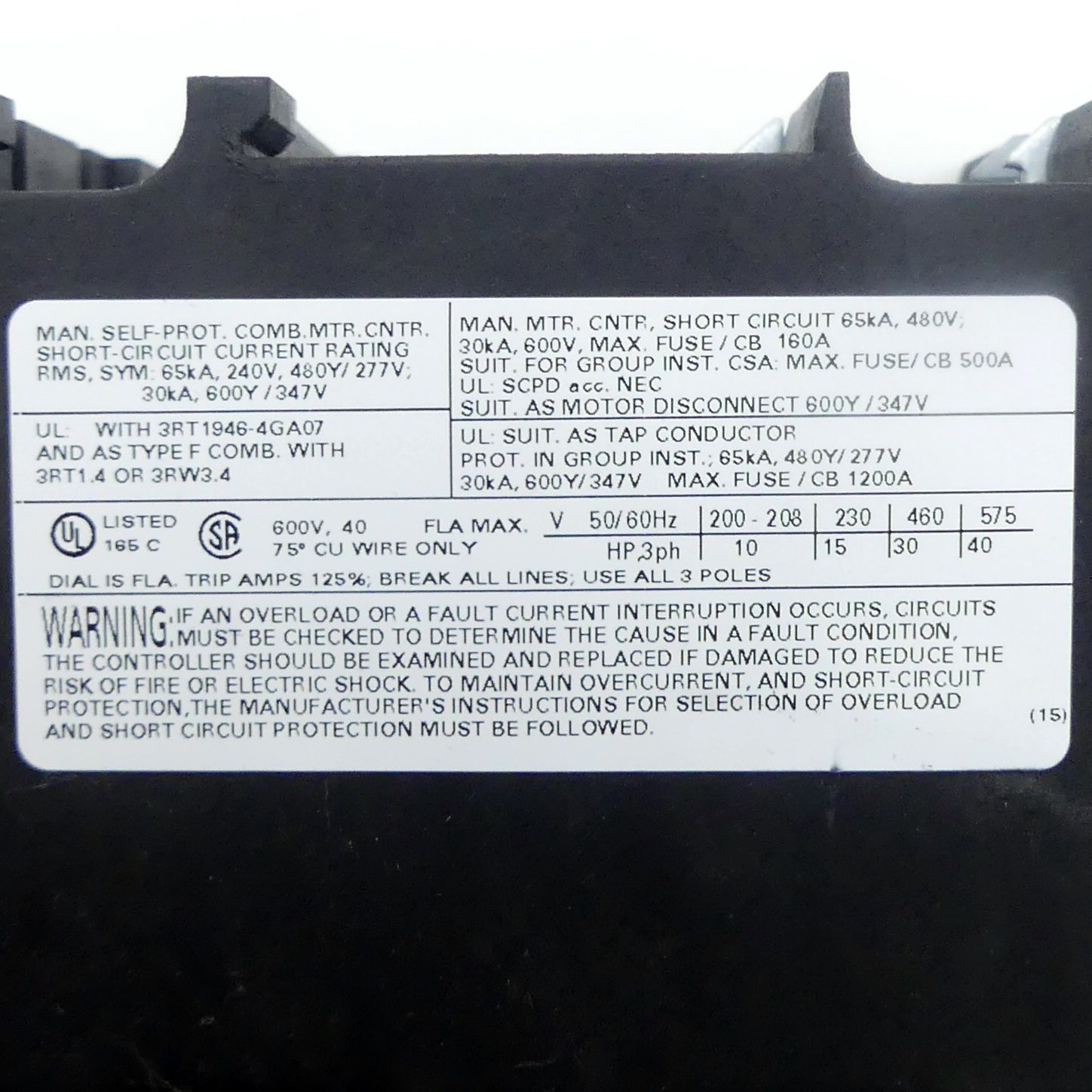Sirius Motorschutzschalter