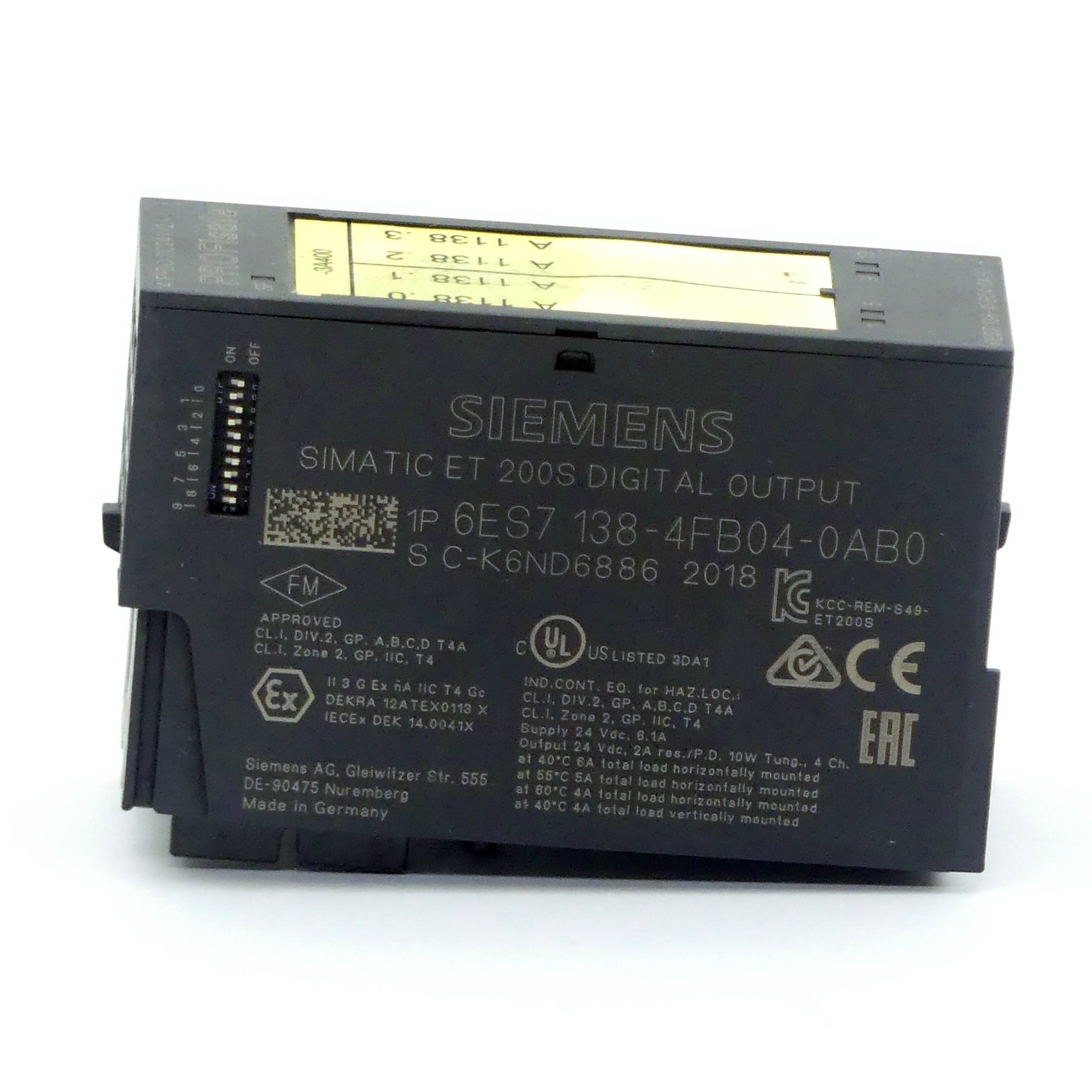 Elektronikmodul 6ES7 138-4FB04-0AB0 