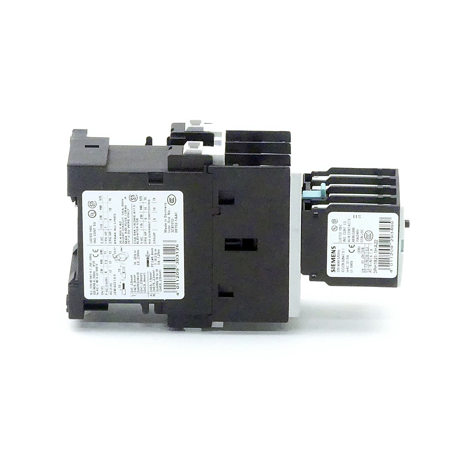 Contactor 3RT1025-1BB44 Used