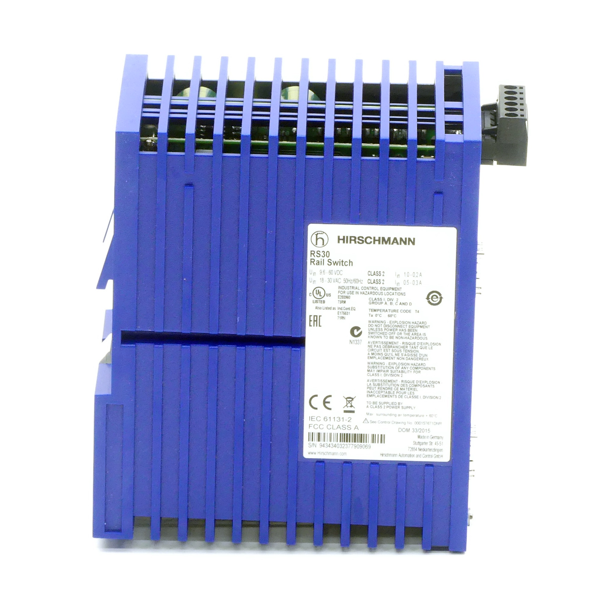 Industrial Ethernet Rail Switch RS30 