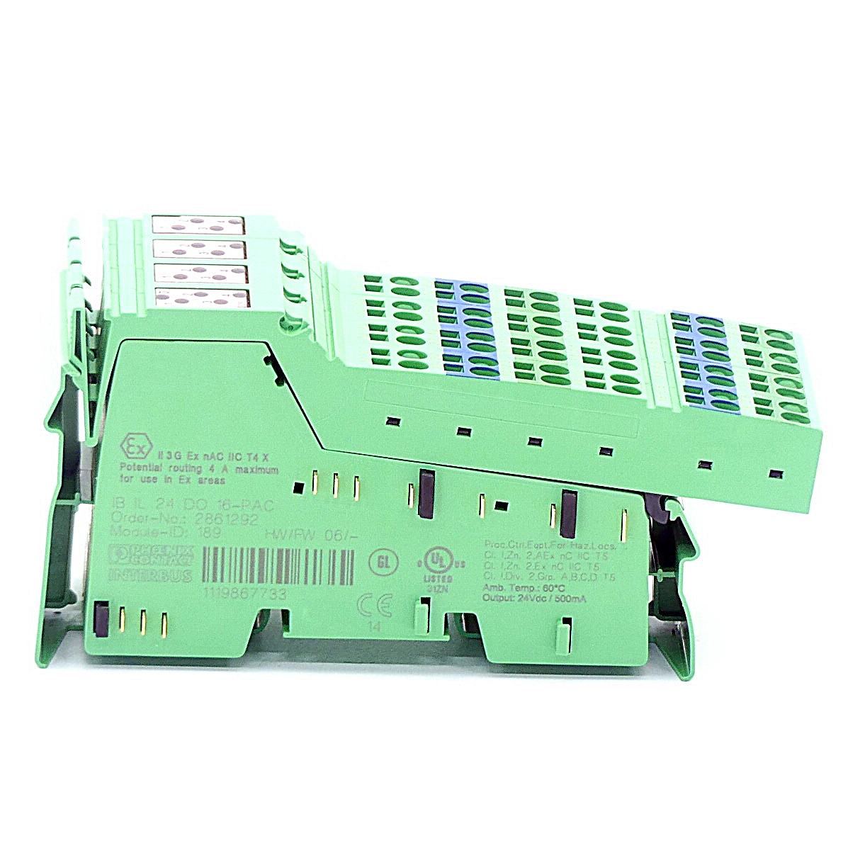 Digital output terminal IB IL 24 DO 16-PAC