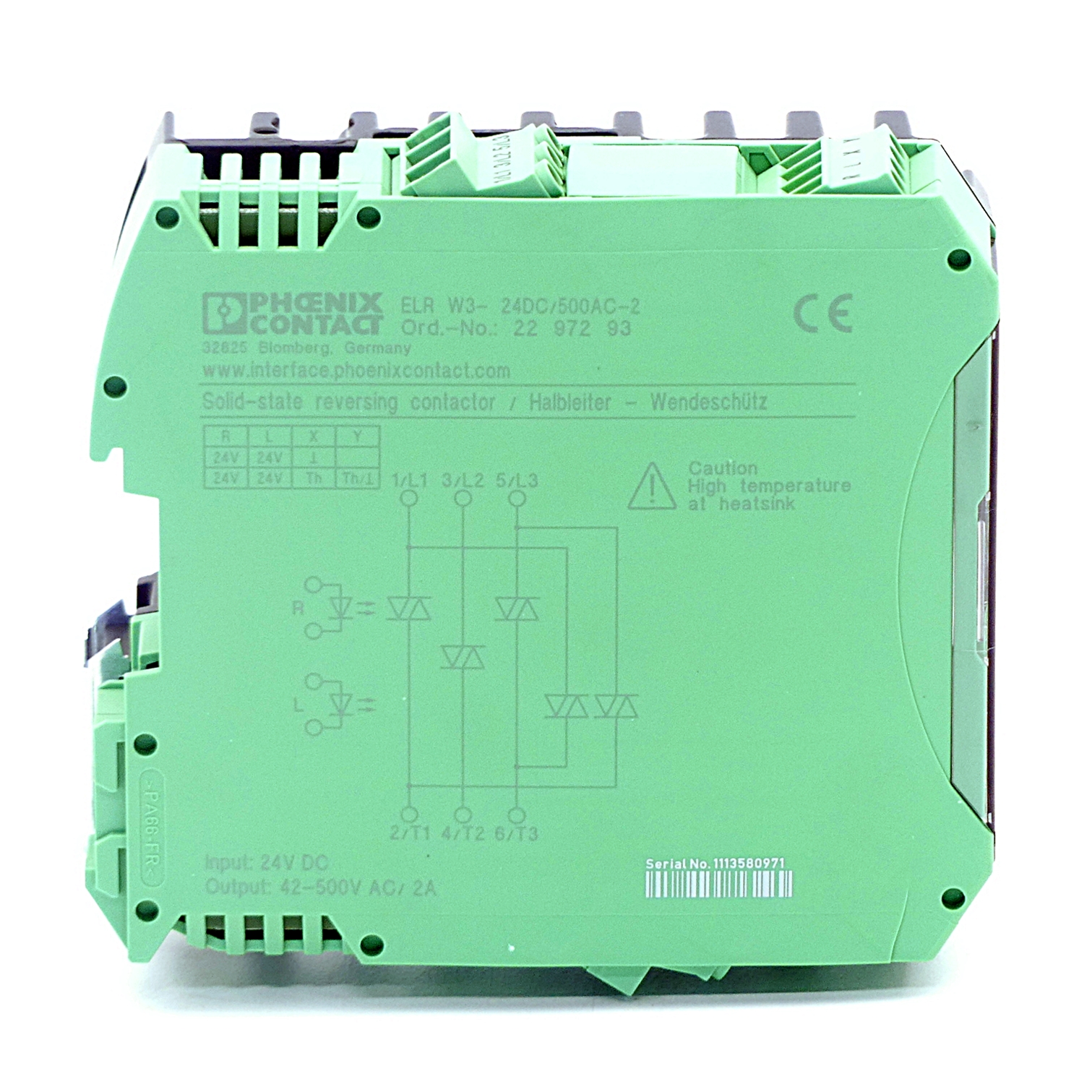 Halbleiterwendeschütz ELR W3-24DC/500AC-2