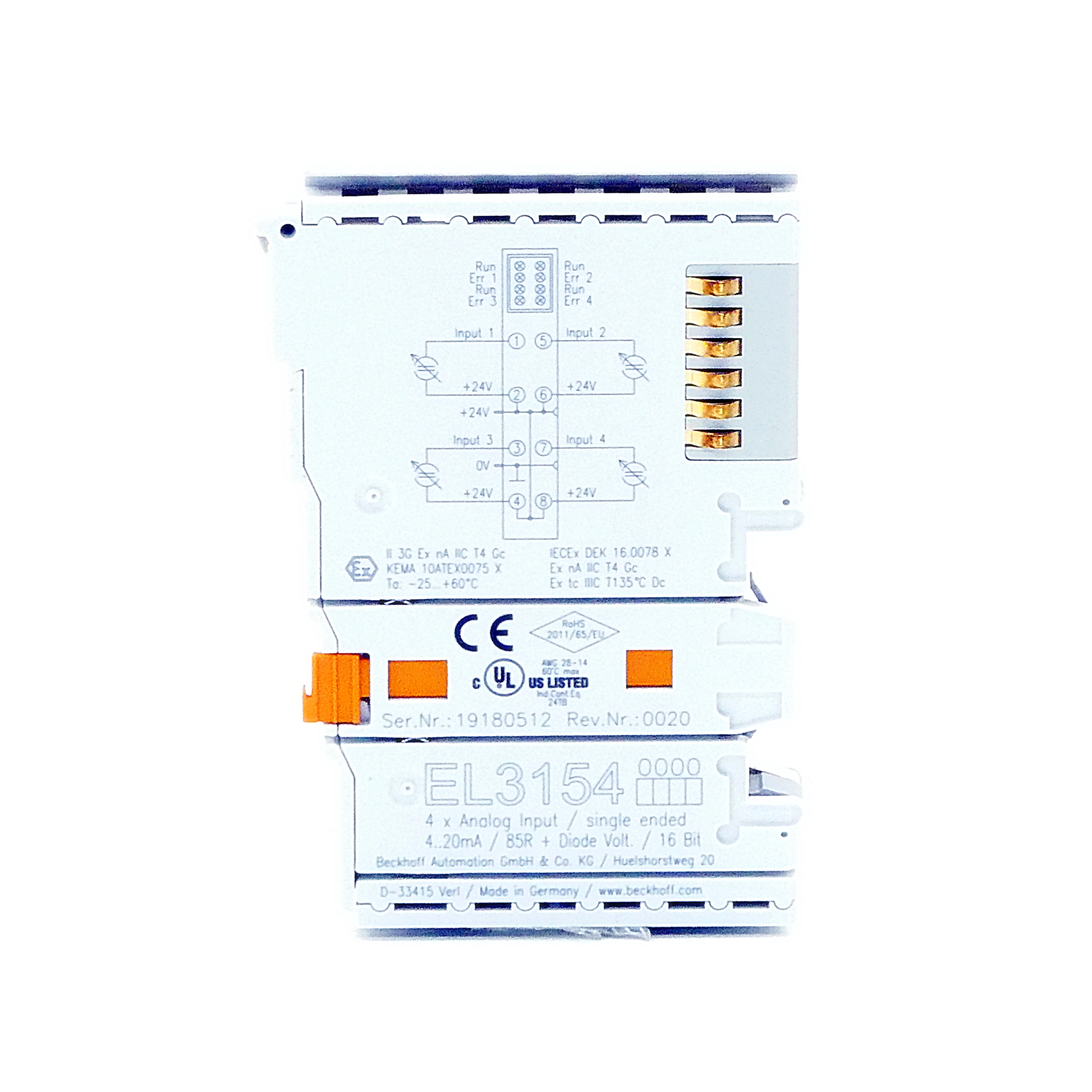 Analog input terminal 