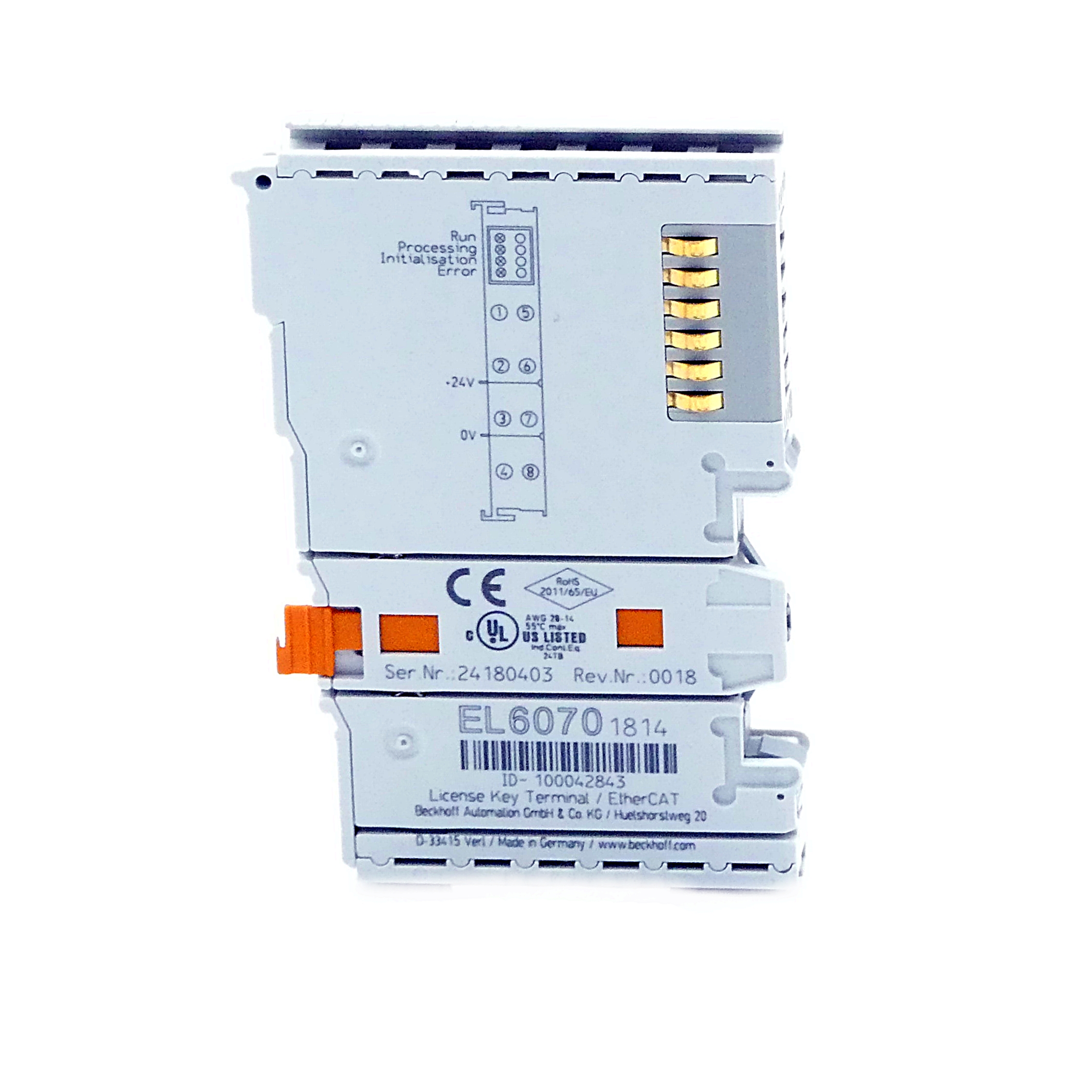 EtherCAT Terminal  07201830 