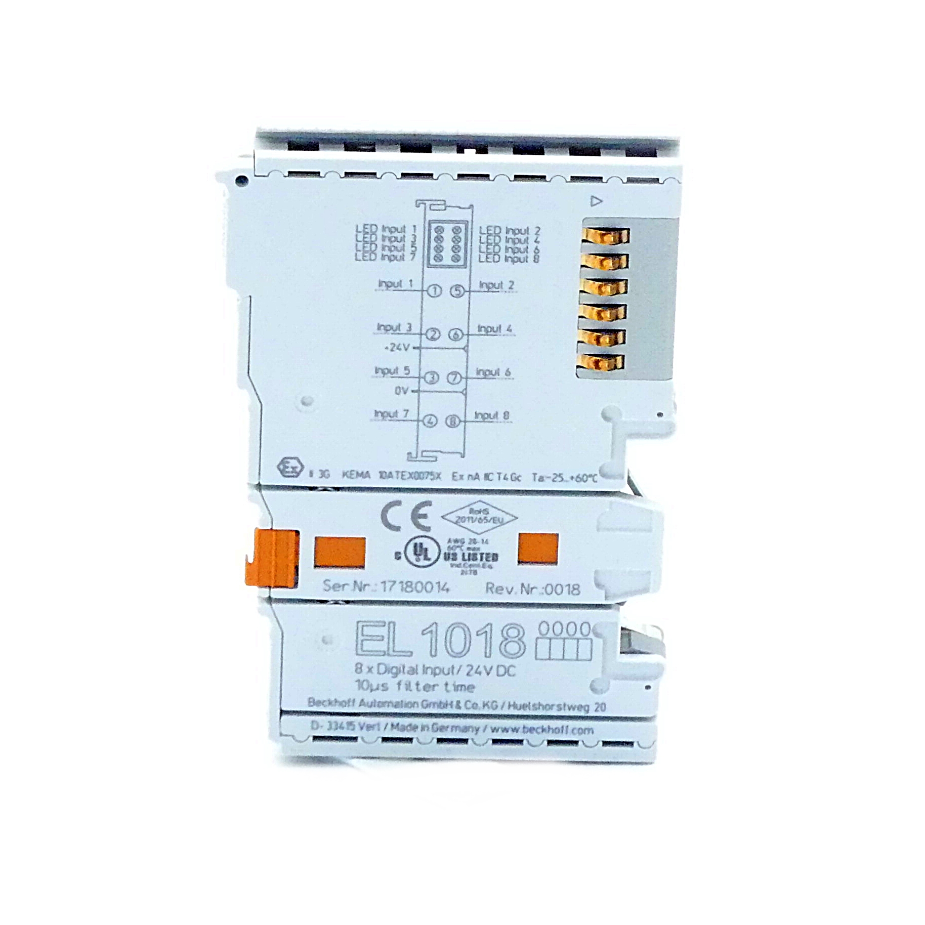 8-channel Digital Input Terminal