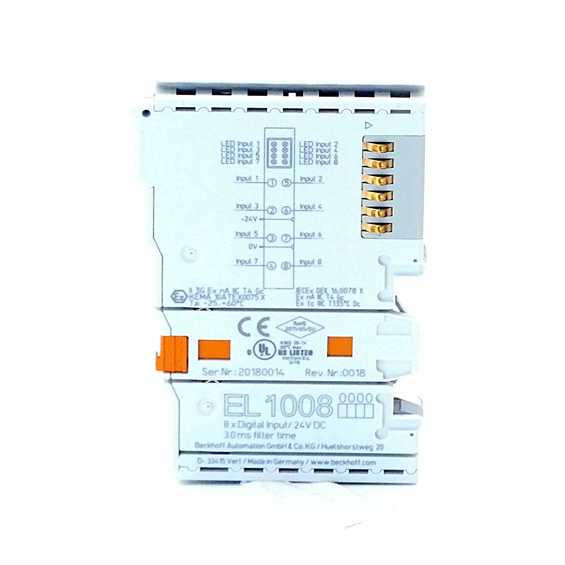 8-channel Digital Input Terminal