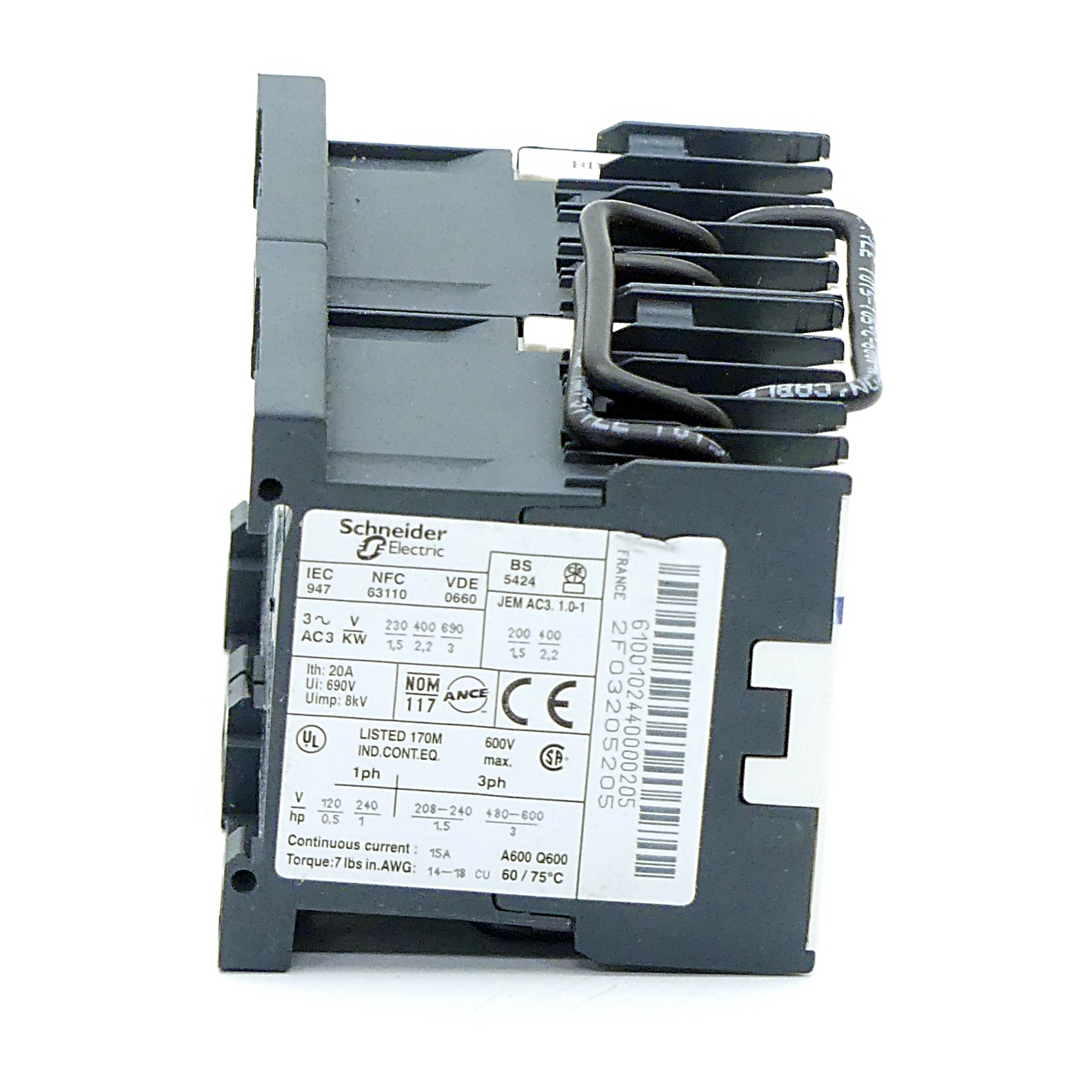 Reversing contactor
