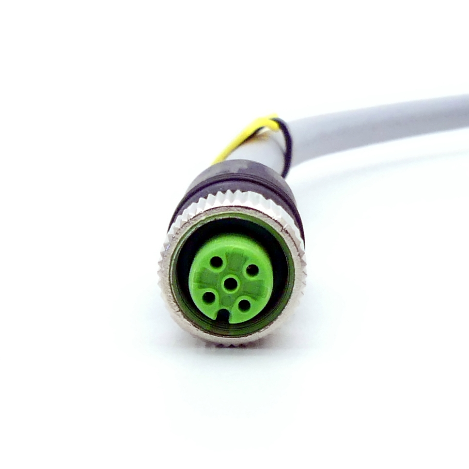 M12 St. 0° / M12 Bu. 0° A-kod. geschirmt 