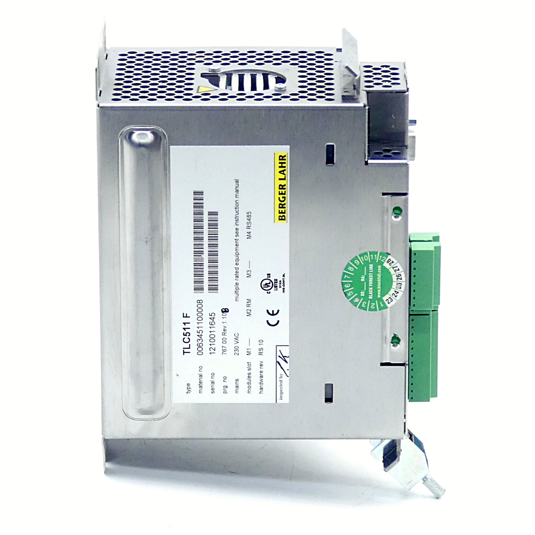 Positioning controller for 3-phase stepping motors with RS485 fieldbus interface and rotation monitoring TLC511F -/RM/-/RS485  