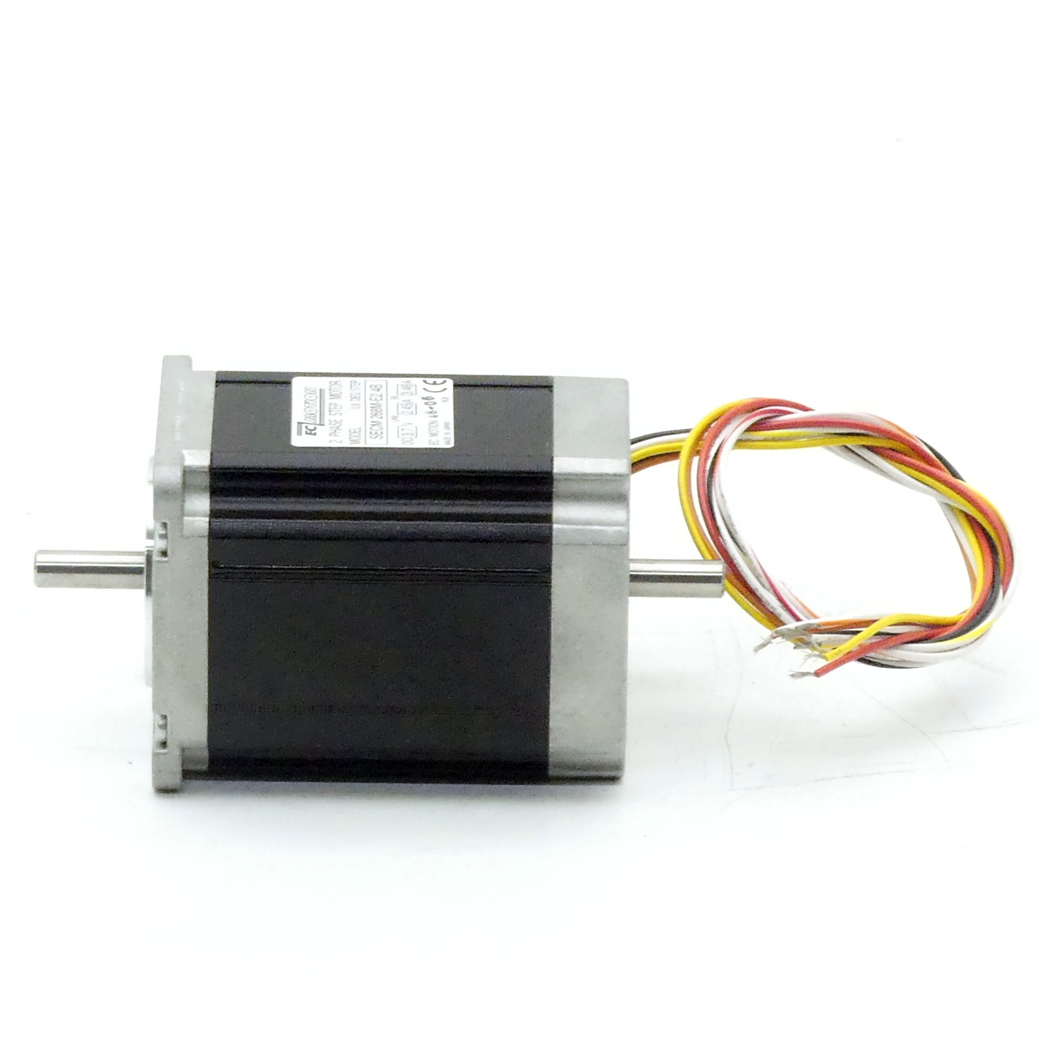 NEMA23 2-phase stepper motor 0.9° 1.45Nm Strands: 8 2.45A 2 shaft ends: 6.35mm  