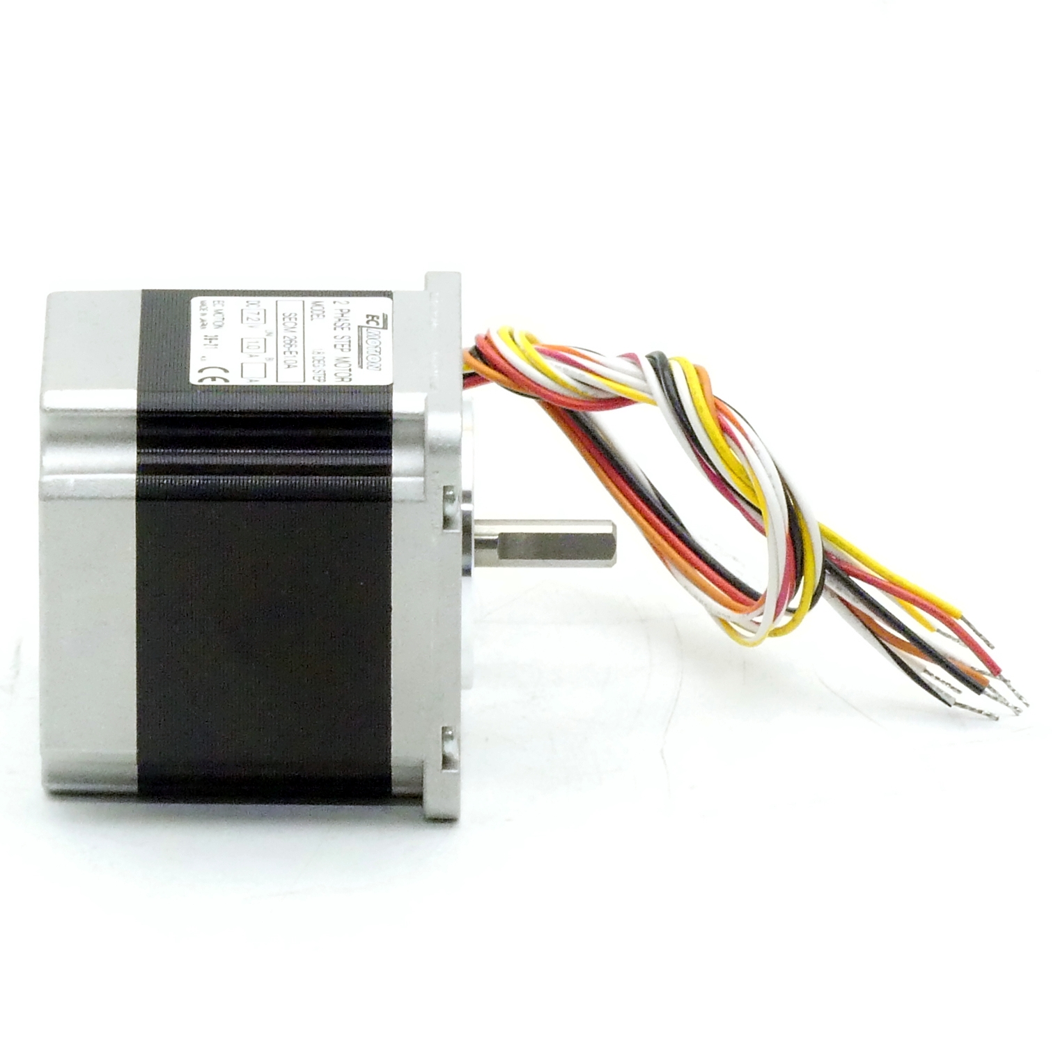 NEMA23 2-phase stepper motor 1.8° 0.9Nm Strands: 8 1.0A Front shaft: 6.35mm  