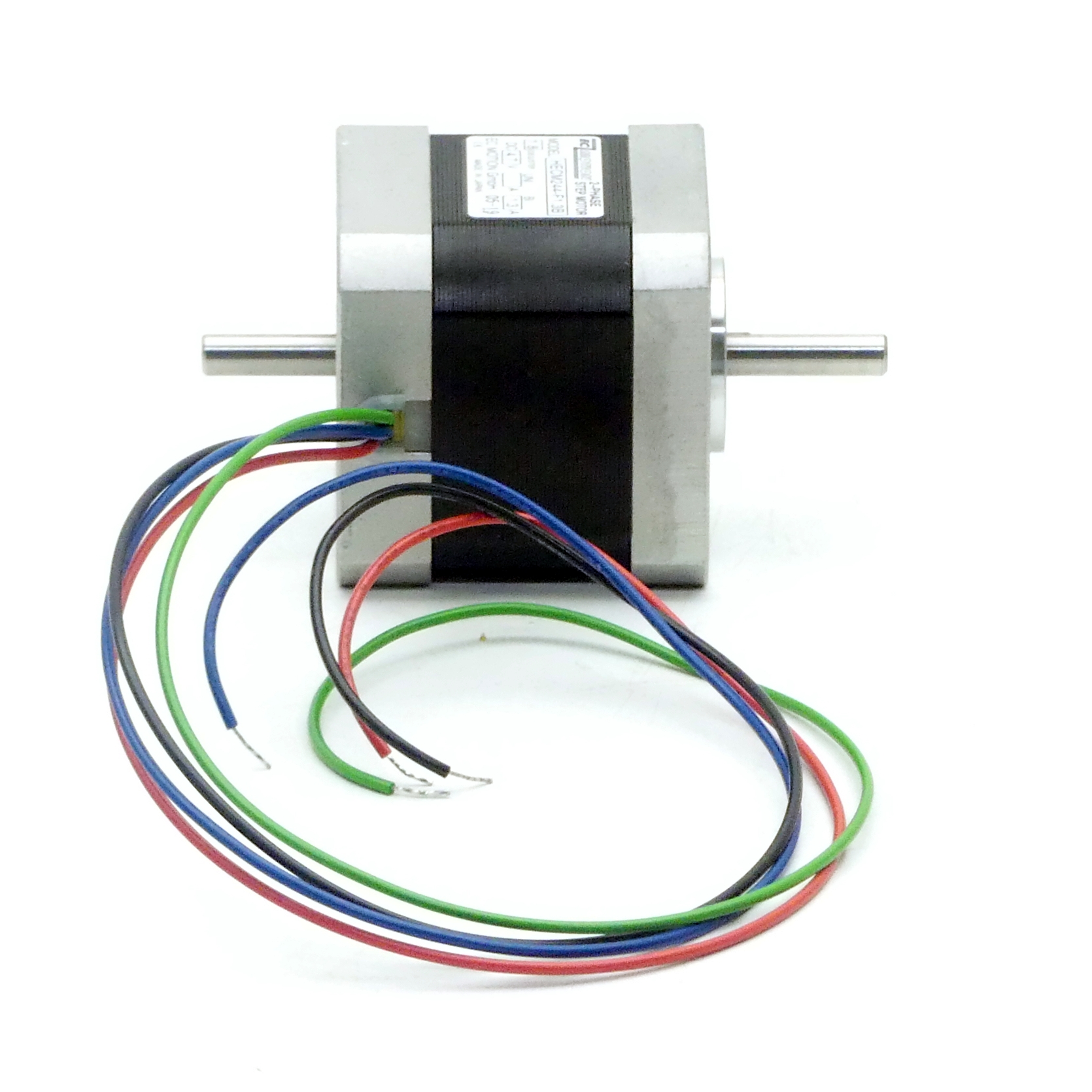 NEMA17 2-Phasen-Schrittmotor 1.8° 0.5Nm Litzen:4 1.3A 2-Wellenenden:5mm  Neu OVP