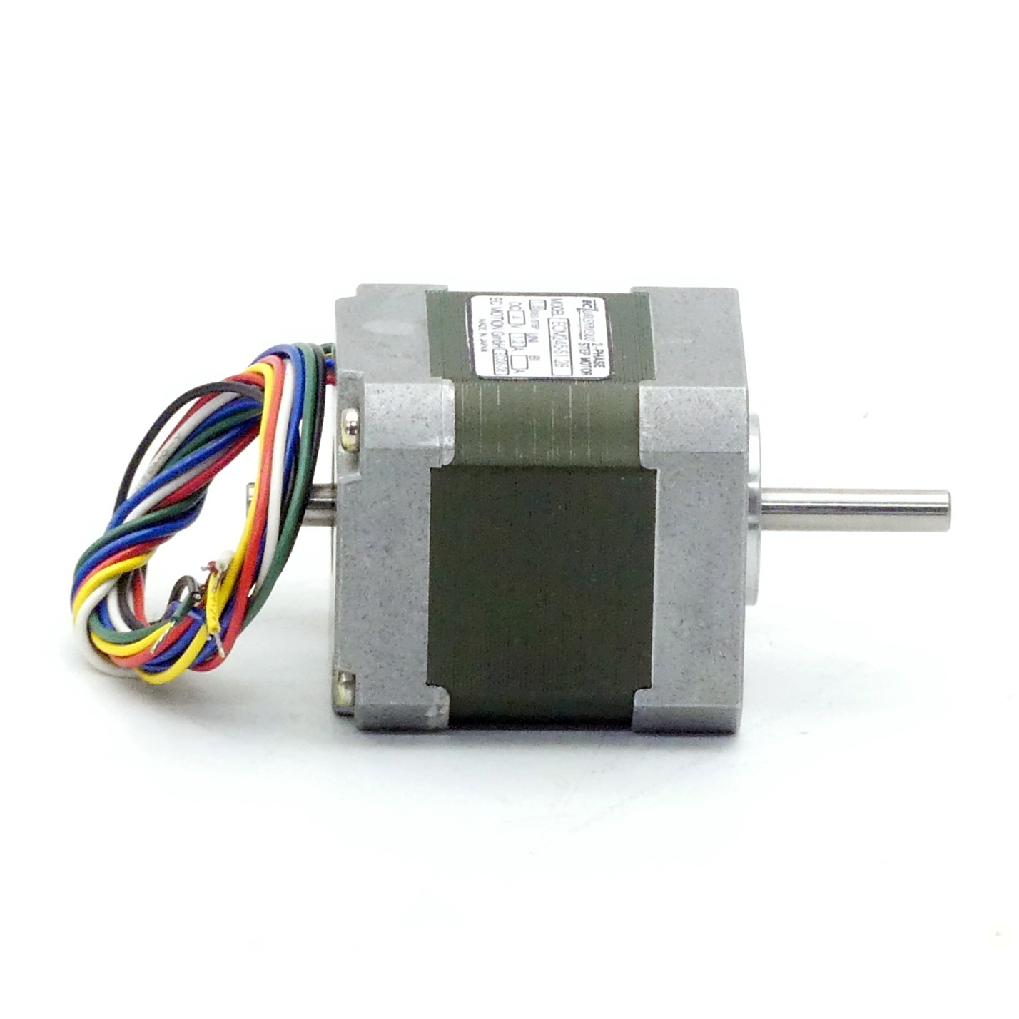NEMA17 2-Phasen-Schrittmotor 1.8° 0.22Nm Litzen:6 1.2A 2-Wellenenden:5mm  Neu OVP