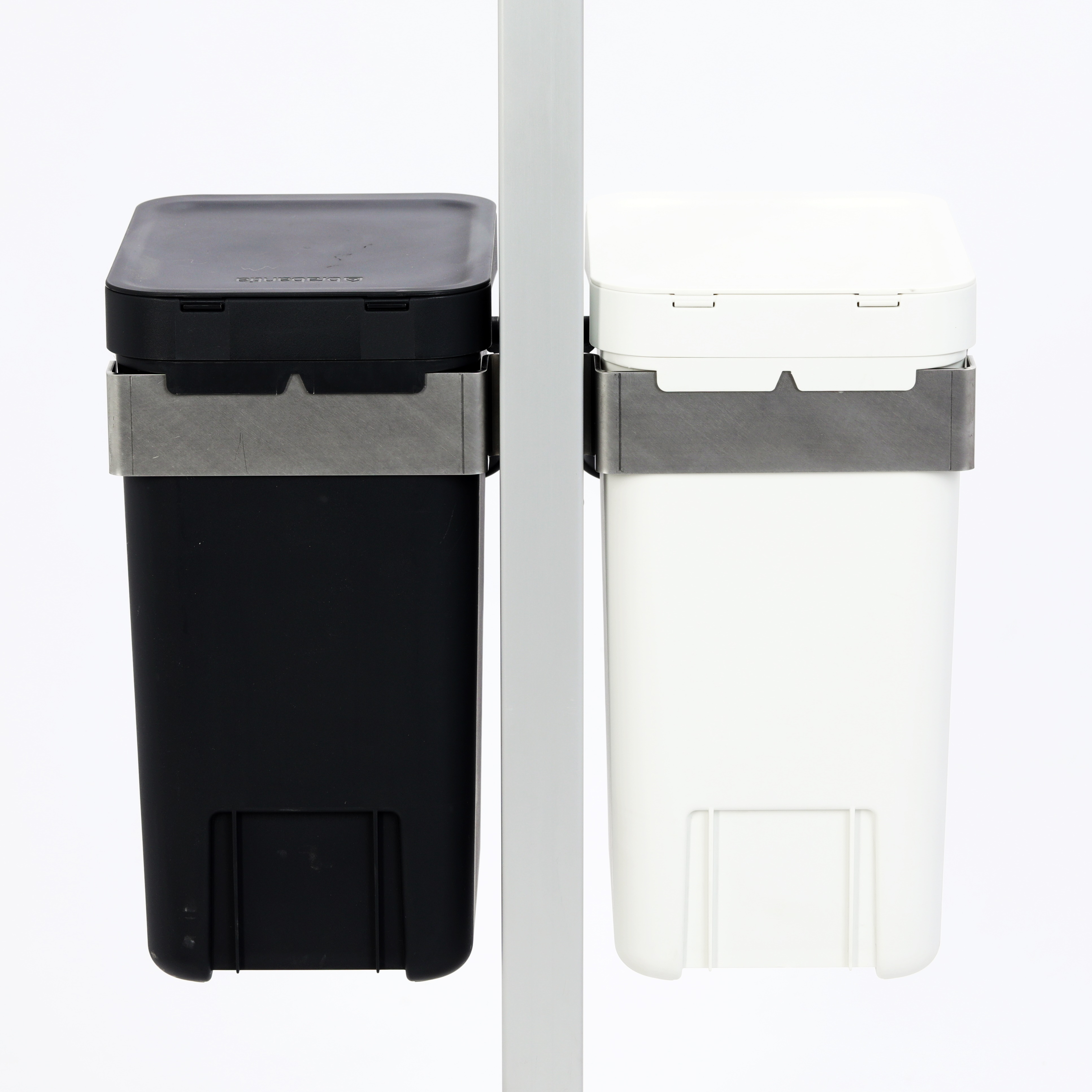 2 St. Mülleimer à 12 Liter incl. Halter