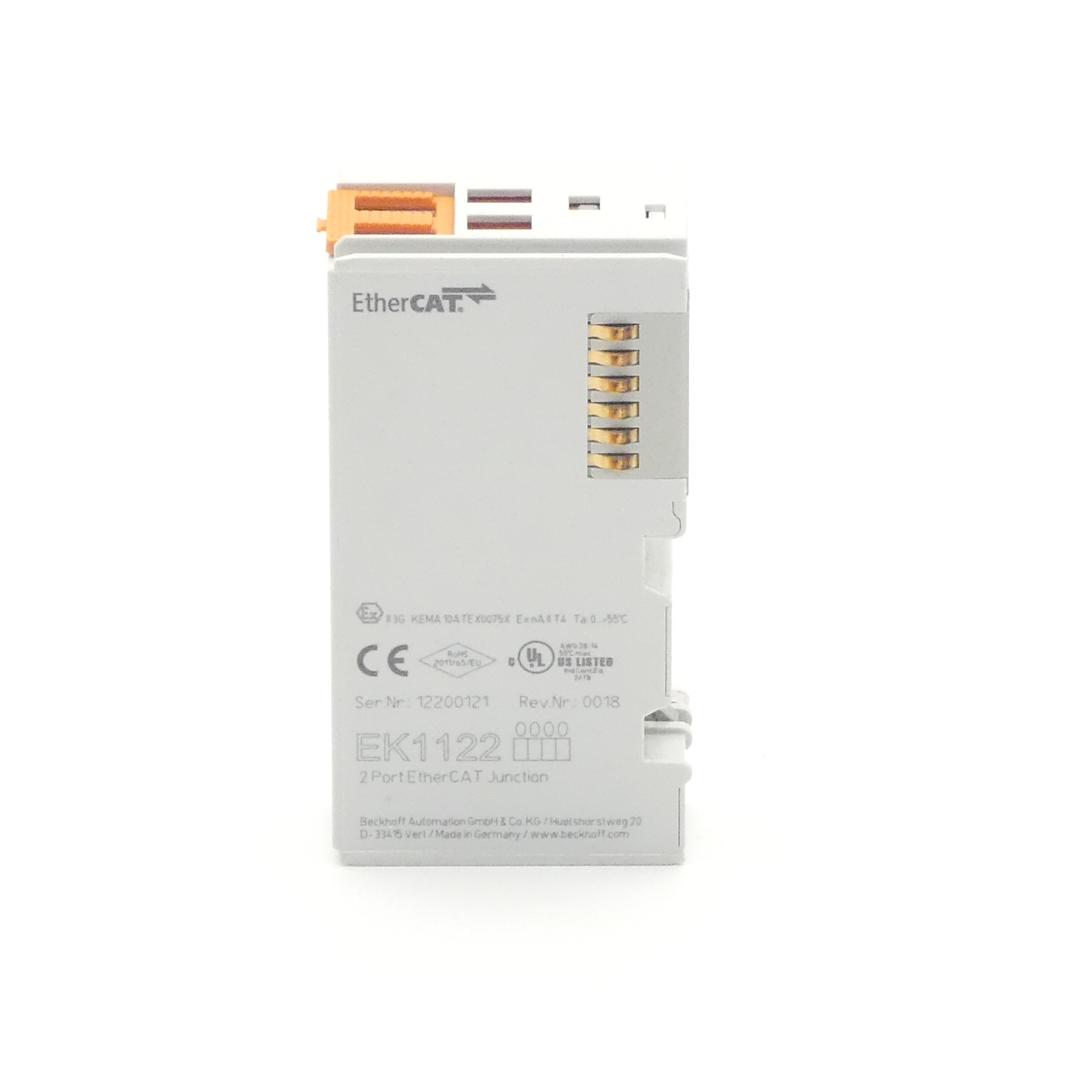 2-Port-EtherCAT-Abzweig