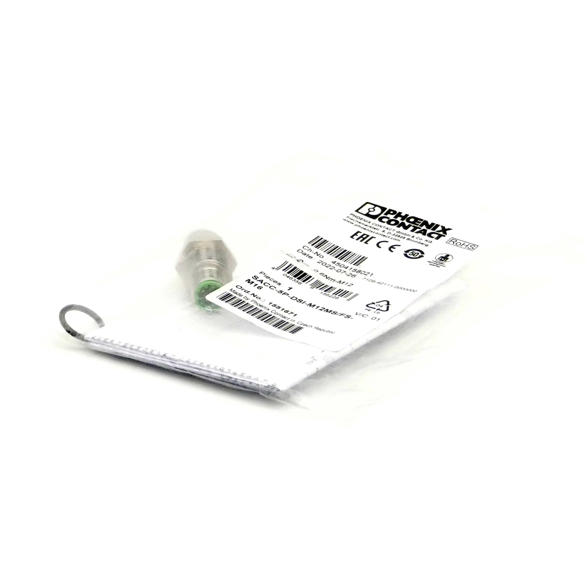 Rundsteckverbinder SACC-5P-DSI-M12MS/FS-M16