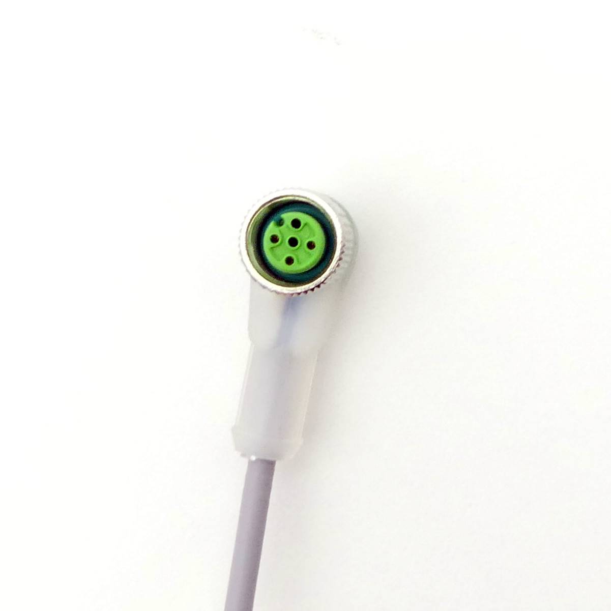 M12 female 90° A-cod. with cable LED 