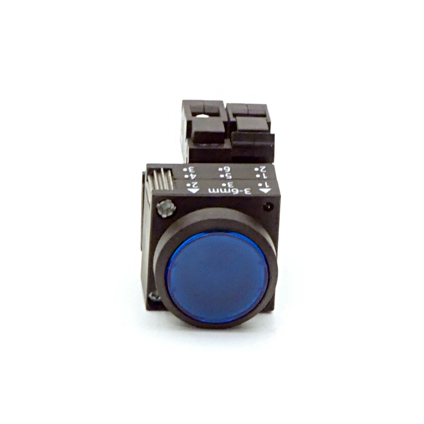 2 Pieces push-button blue 