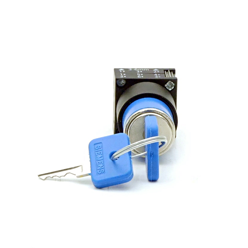 2 Pieces Key operated switch OMR blue 