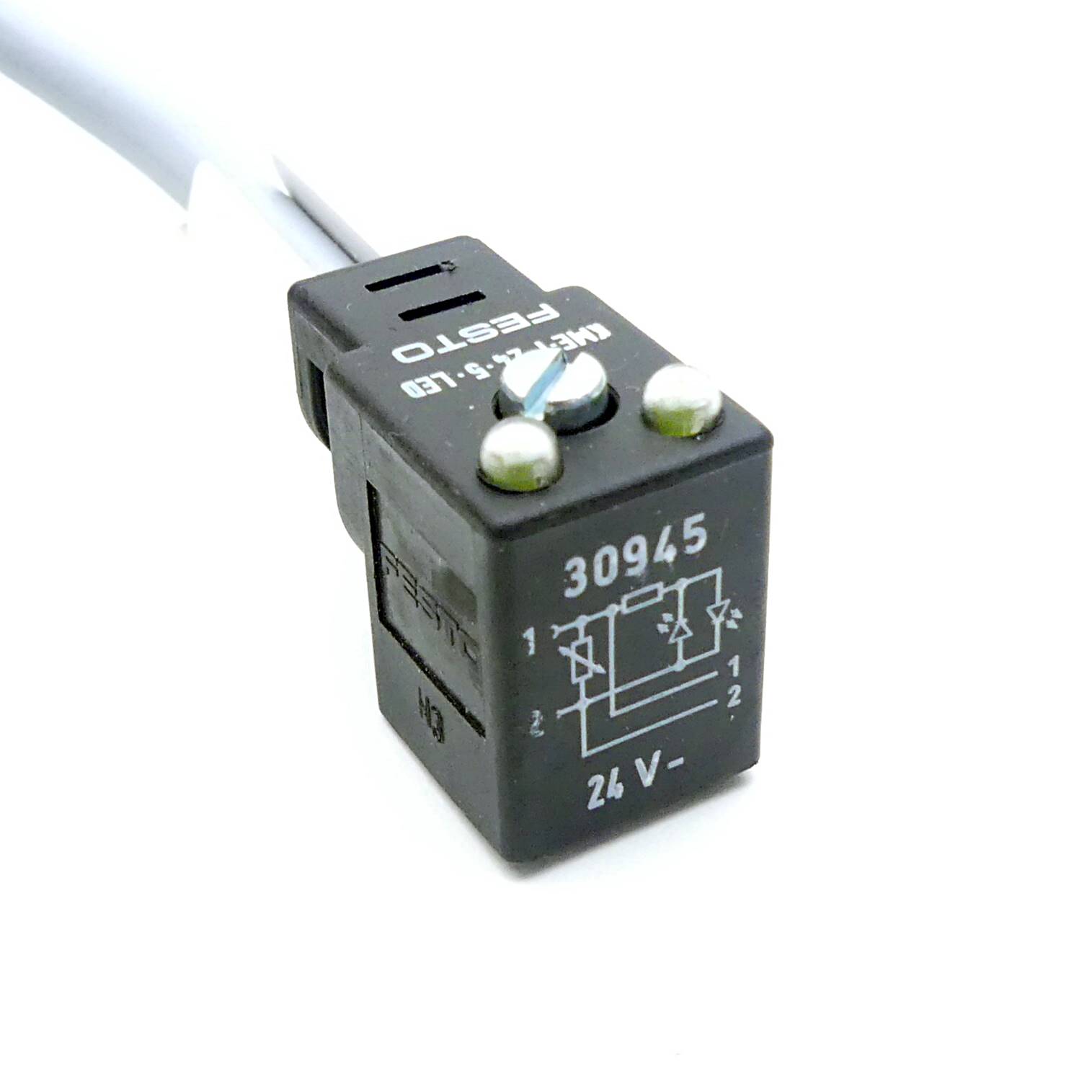 2 Pieces Socket wire KME-1-24DC-5-LED 