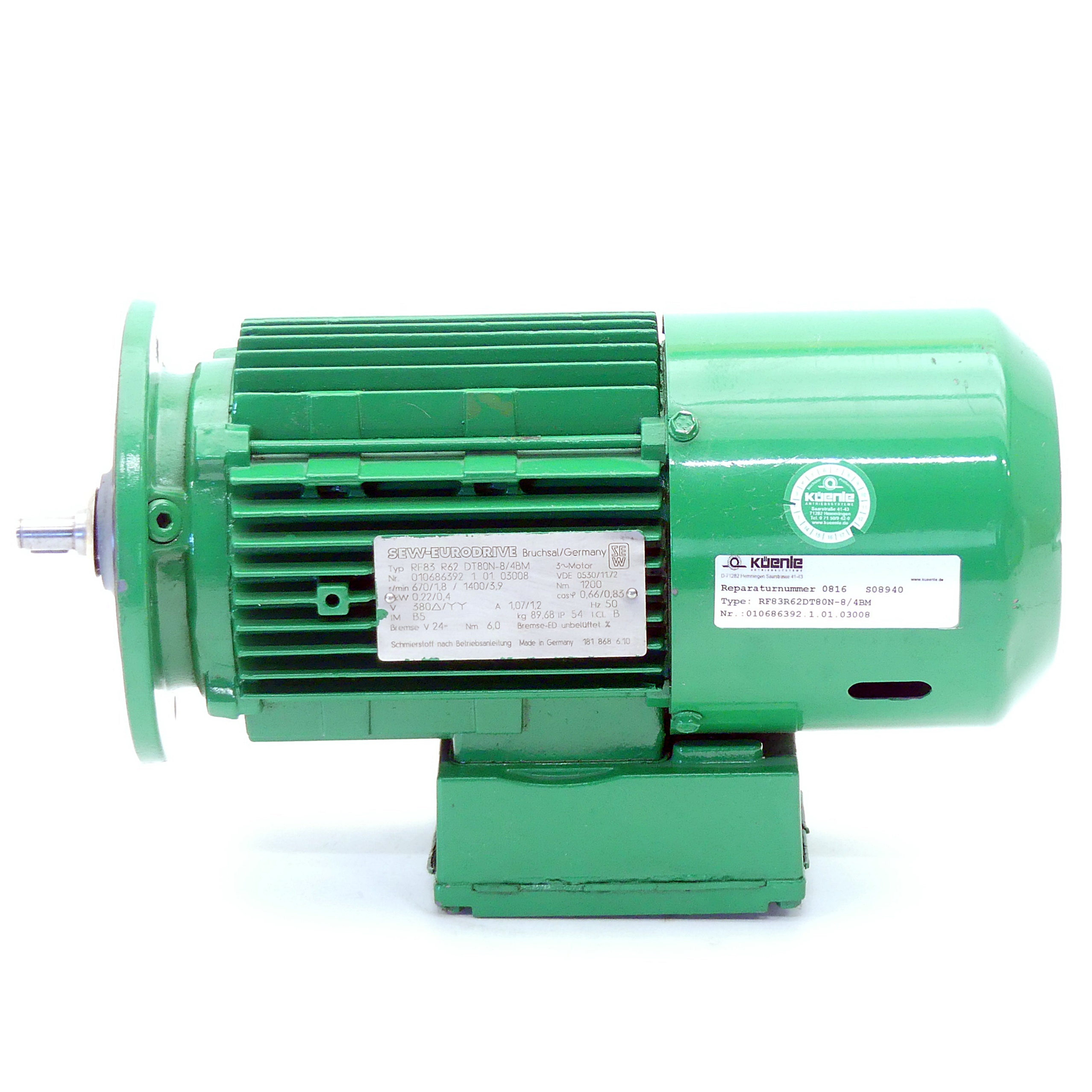 Drehstrommotor RF83 R62 DT80N-8/4BM