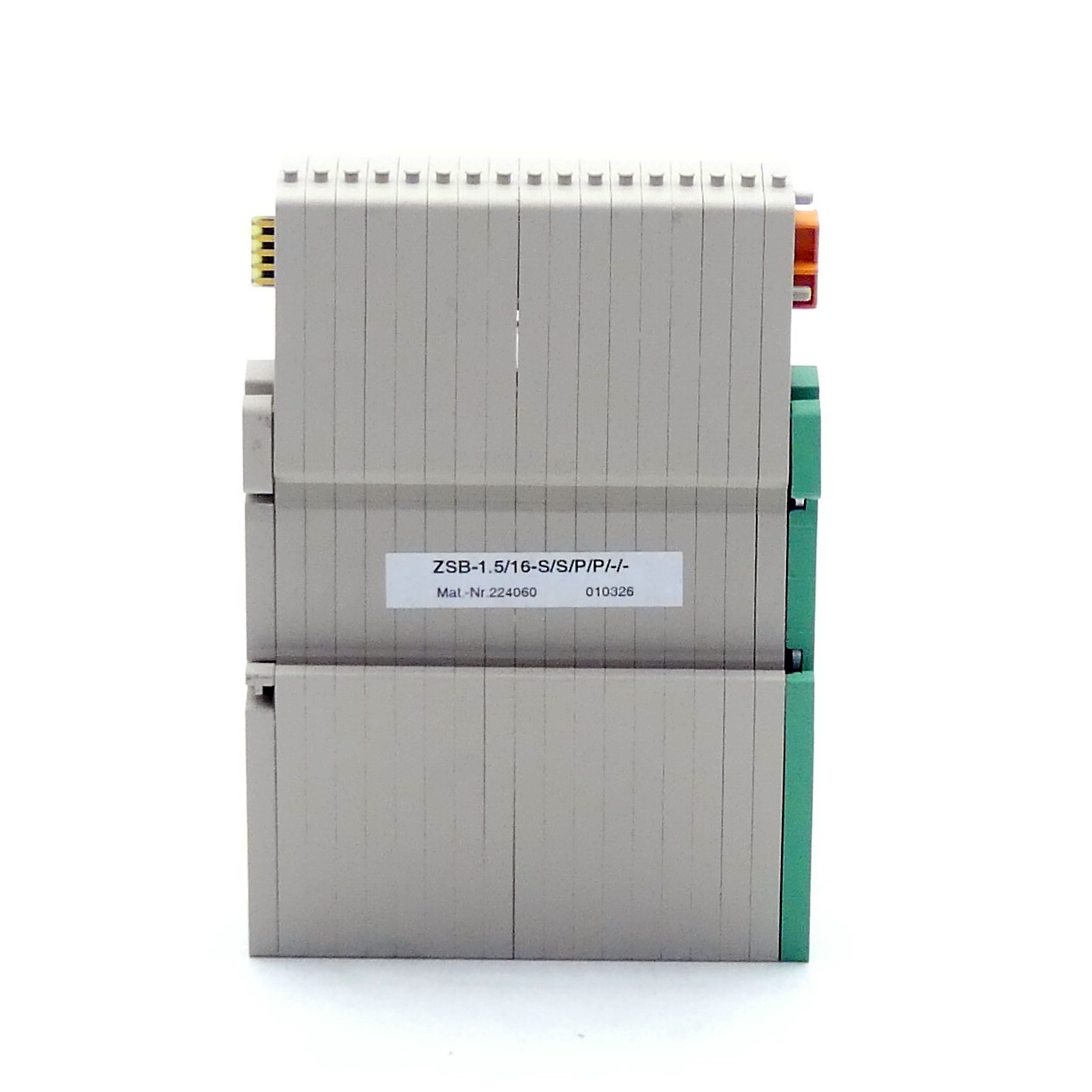 Base terminal block ZSB-1.5/16-S/S/P/P/-/- 