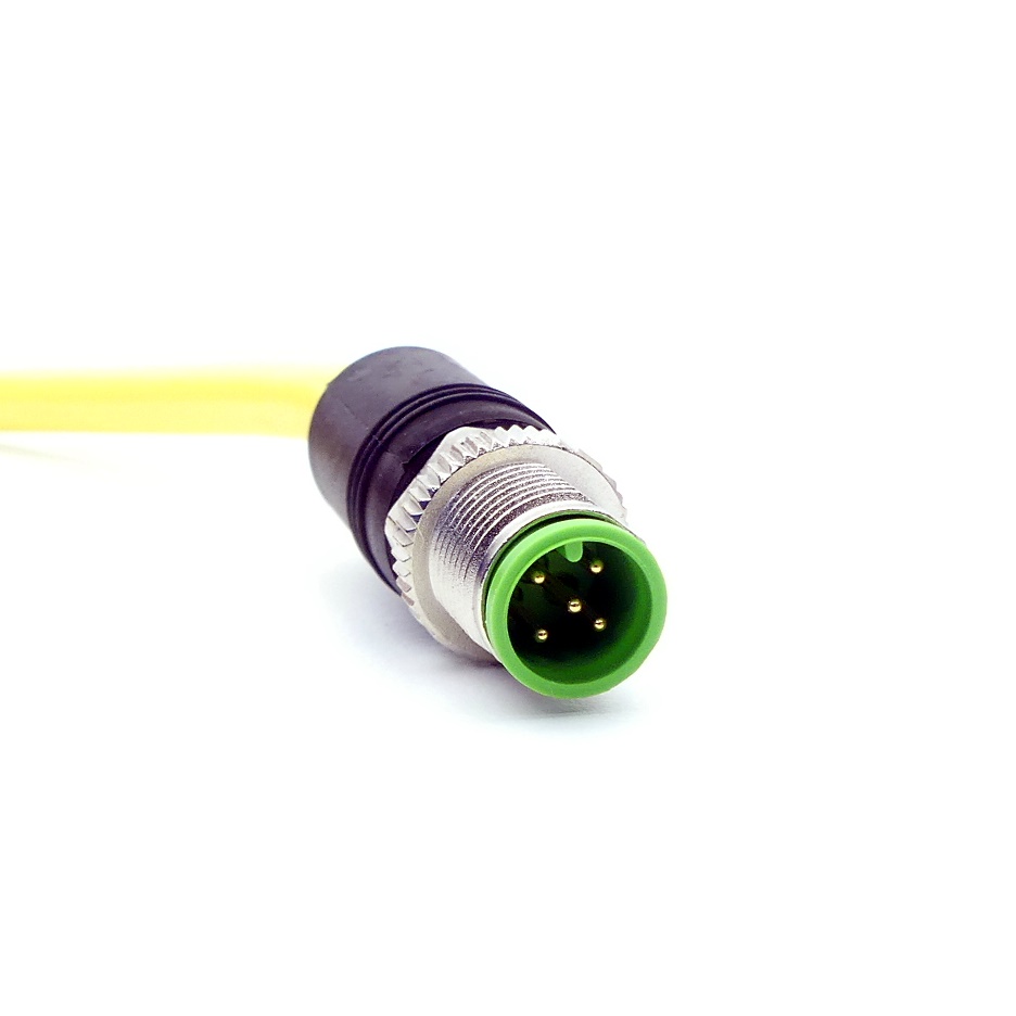 Sensor-/Aktor Kabel M12 St. 0° / M12 Bu. 90° A-kod. 