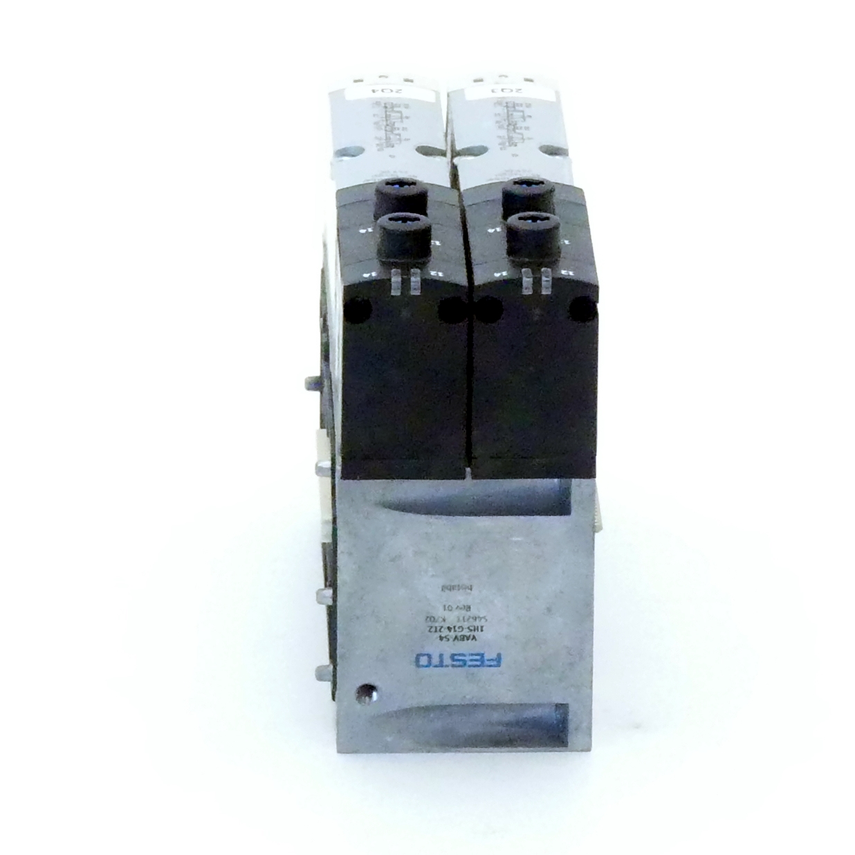 Solenoid valve with manifold plate 32N-AZD-A1-1T1L; VABV-S4-1HS-G14-2T2 