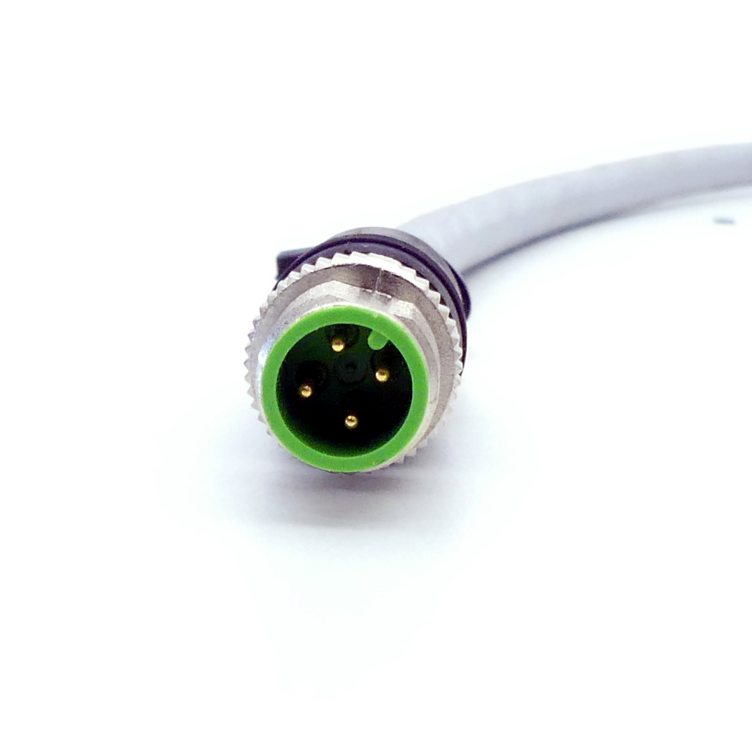 M12 St. 0° / M12 Bu. 0° A-kod. geschirmt