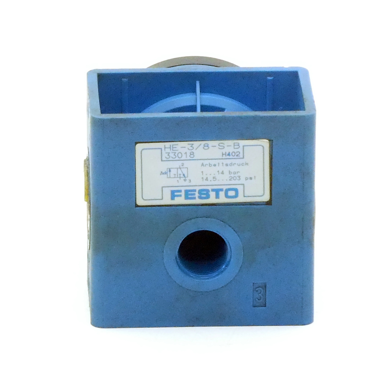 On-off valve HE-3/8-S-B Used