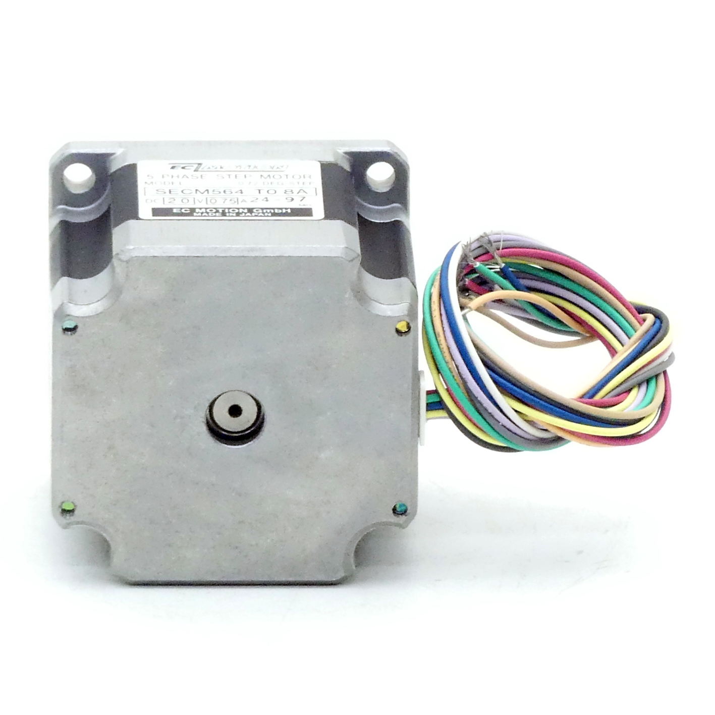 SIZE60 5-Phasen-Schrittmotor 0.72° 0.42Nm Anschlußkasten 0.75A Frontwelle:8mm  