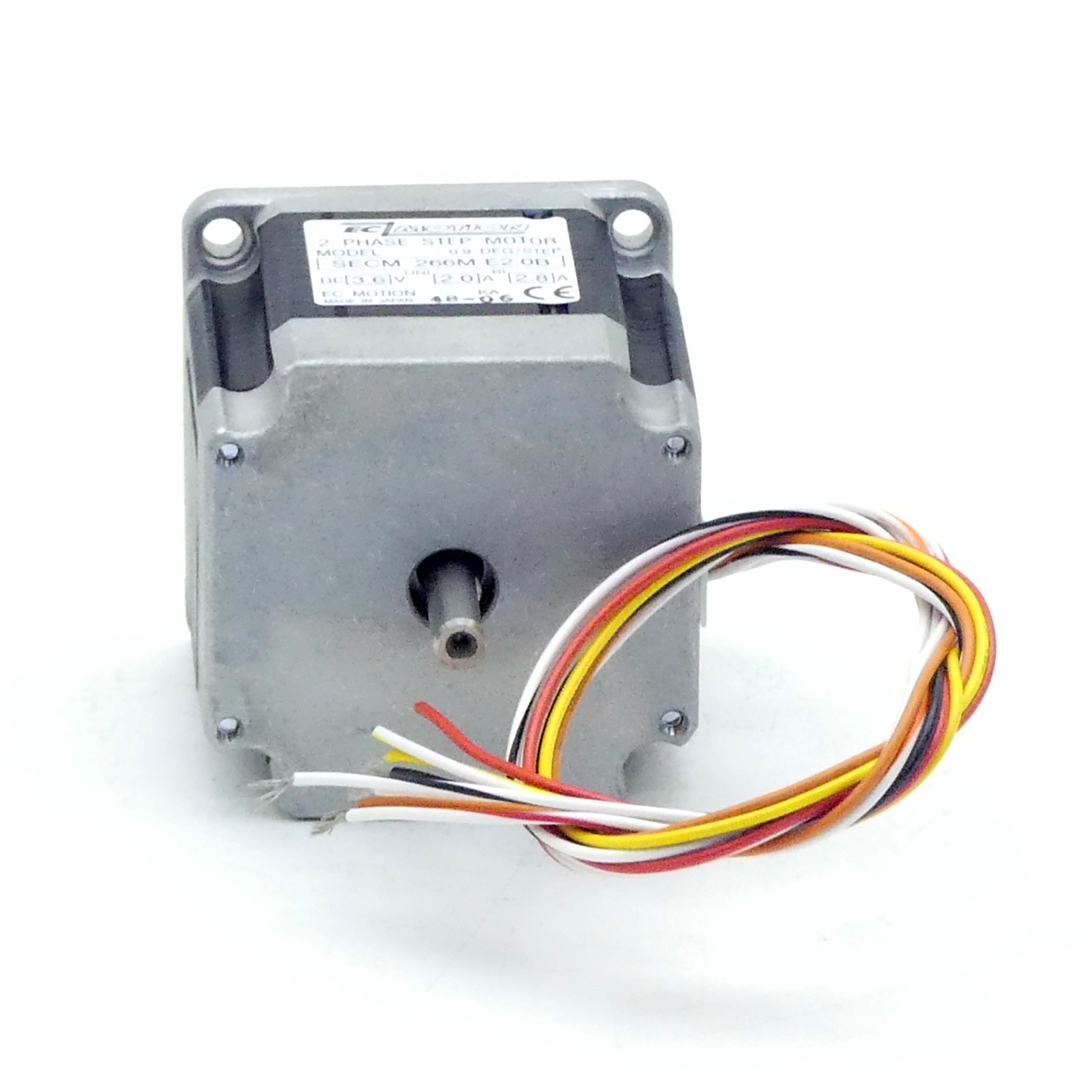 NEMA23 2-Phasen-Schrittmotor 0.9° 0.95Nm Litzen:8 2.0A 2-Wellenenden:6.35mm  