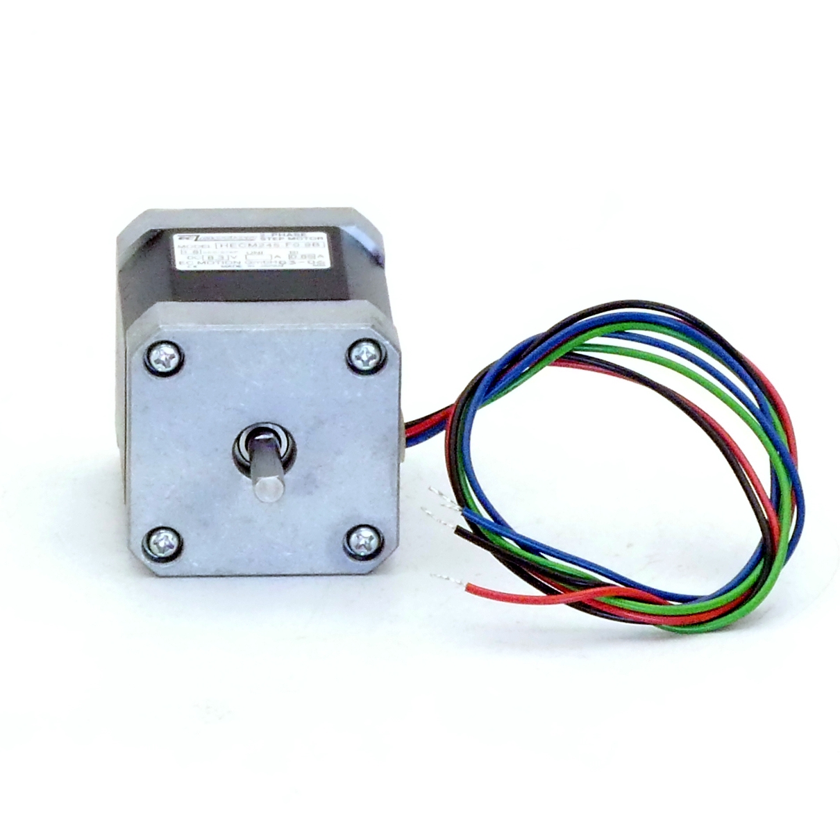 NEMA17 2-Phasen-Schrittmotor 1.8° 0.62Nm Litzen:4 0.85A 2-Wellenenden:5mm  Neu OVP