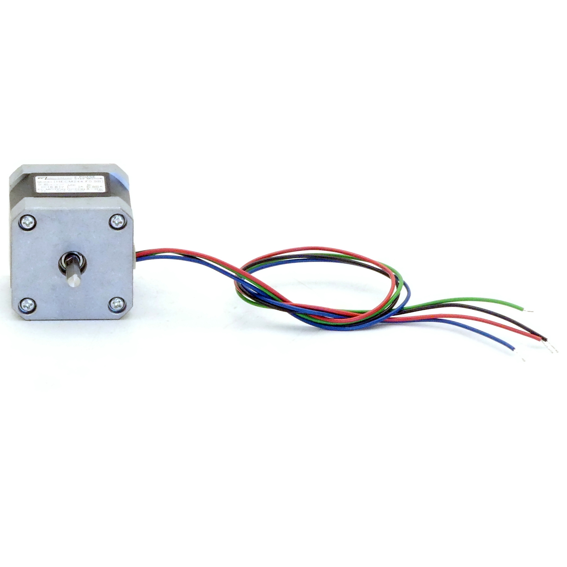 NEMA17 2-Phasen-Schrittmotor 1.8° 0.5Nm Litzen:4 0.85A 2-Wellenenden:5mm  Neu OVP