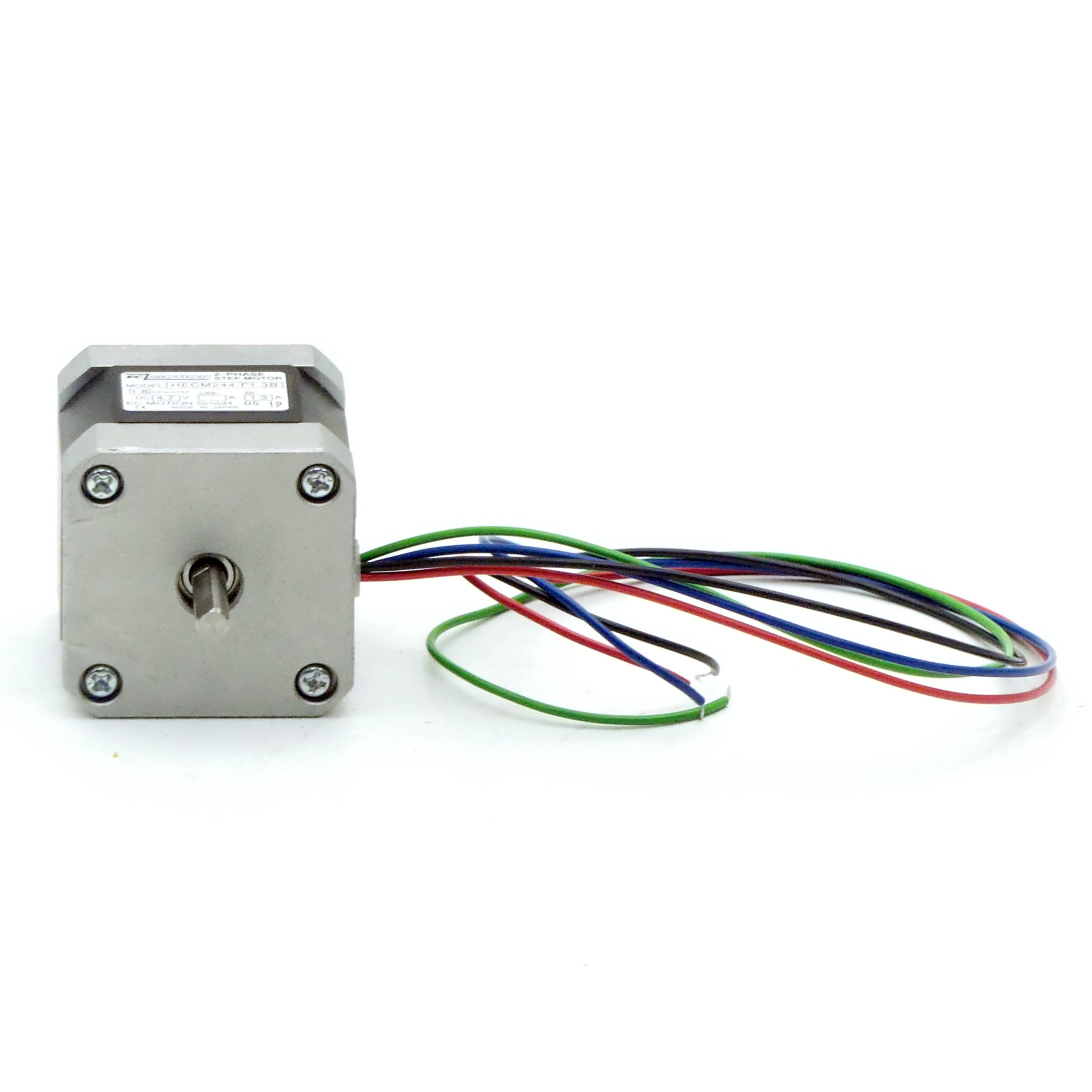 NEMA17 2-Phasen-Schrittmotor 1.8° 0.5Nm Litzen:4 1.3A 2-Wellenenden:5mm  Neu OVP