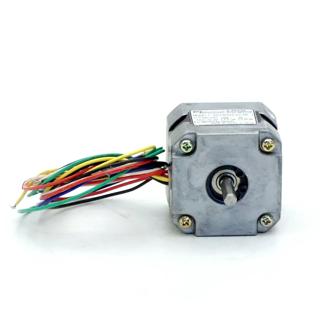 NEMA17 2-phase stepper motor 1.8° 0.16Nm Strands: 6 0.4A 2 shaft ends: 5mm  
