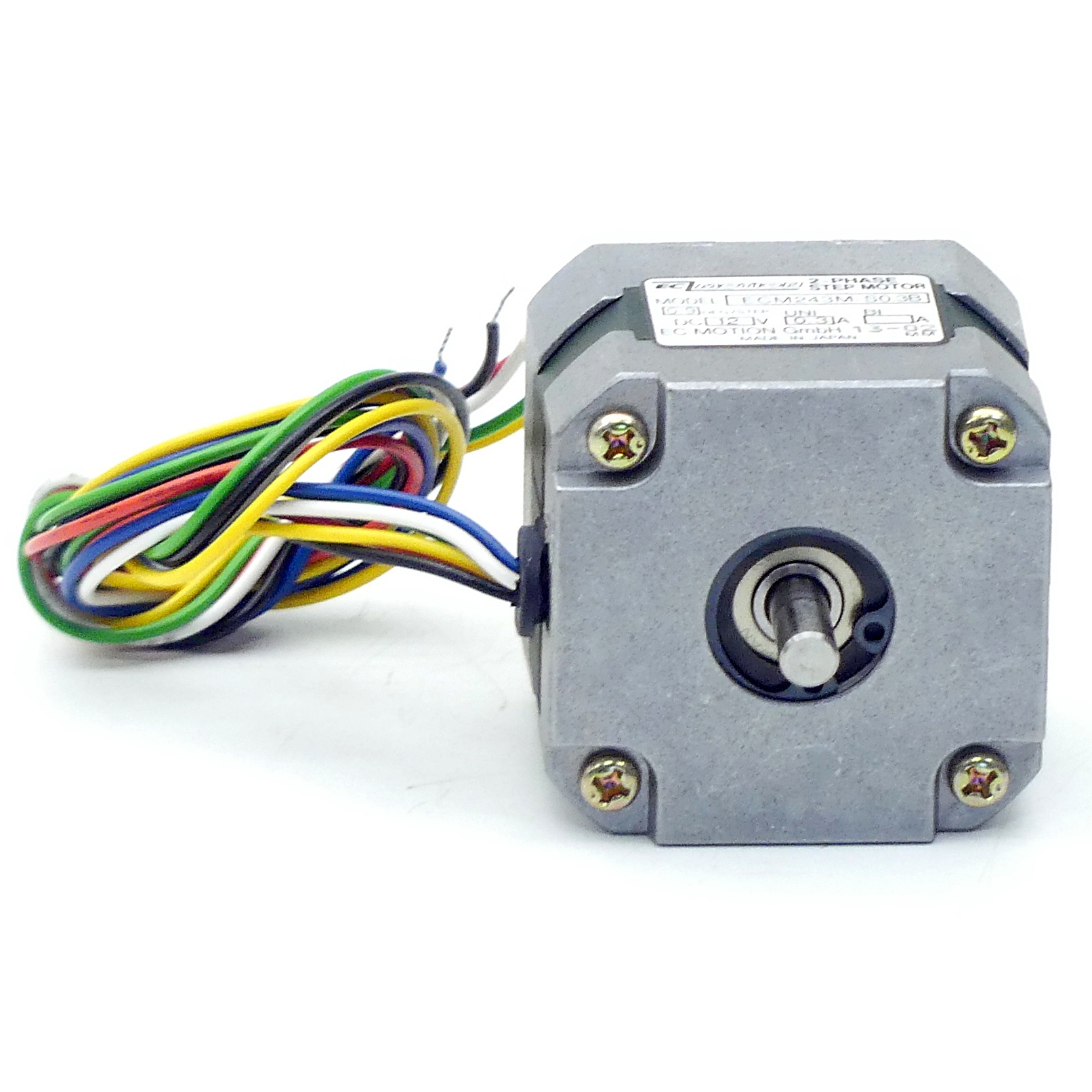 NEMA17 2-Phasen-Schrittmotor 0.9° 0.08Nm Litzen:6 0.3A 2-Wellenenden:5mm  Neu OVP