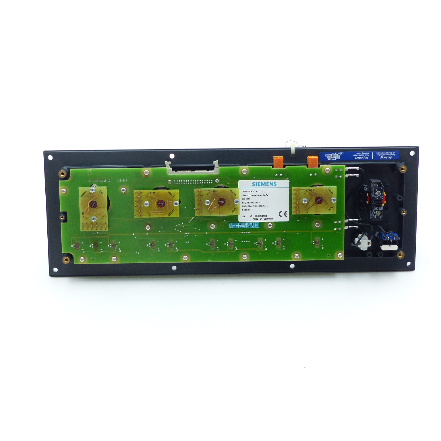Sinumerik 810 M Maschinensteuertafel