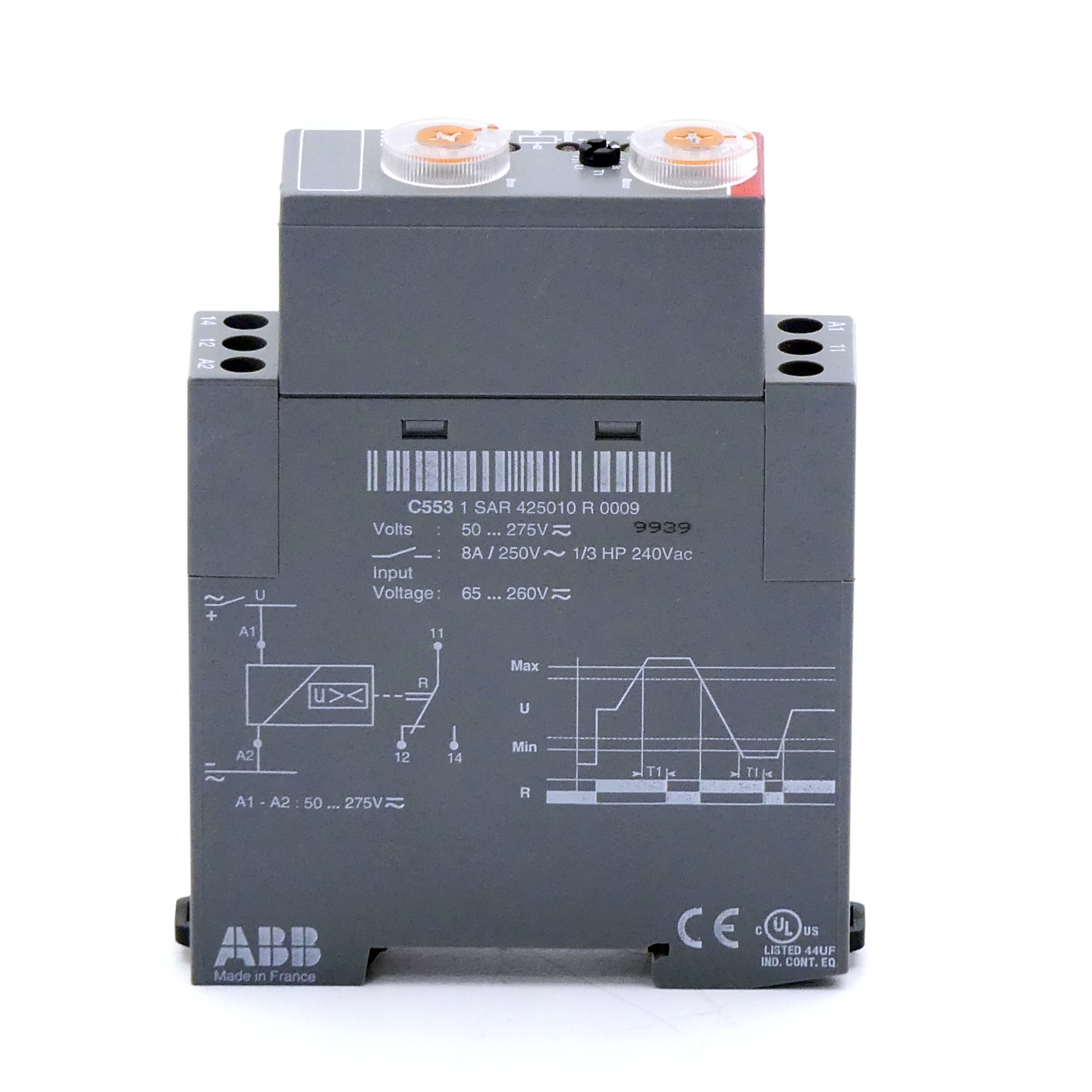 Electronic measuring and monitoring relay C553 