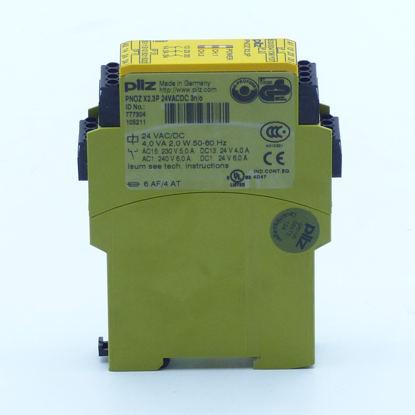 Safety Relay PNOZ X2.3P 24VADC 3n/o Used