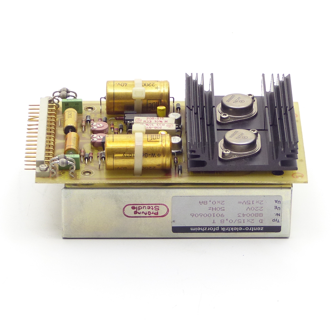 Power Supply Unit D 2x 15/0,8 T