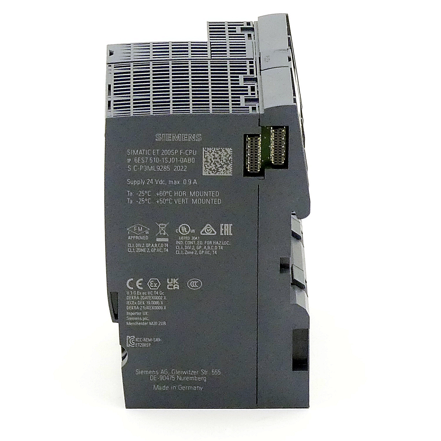 SIMATIC DP CPU 1510SP F-1 PN for ET 200SP central processing unit with work memory 