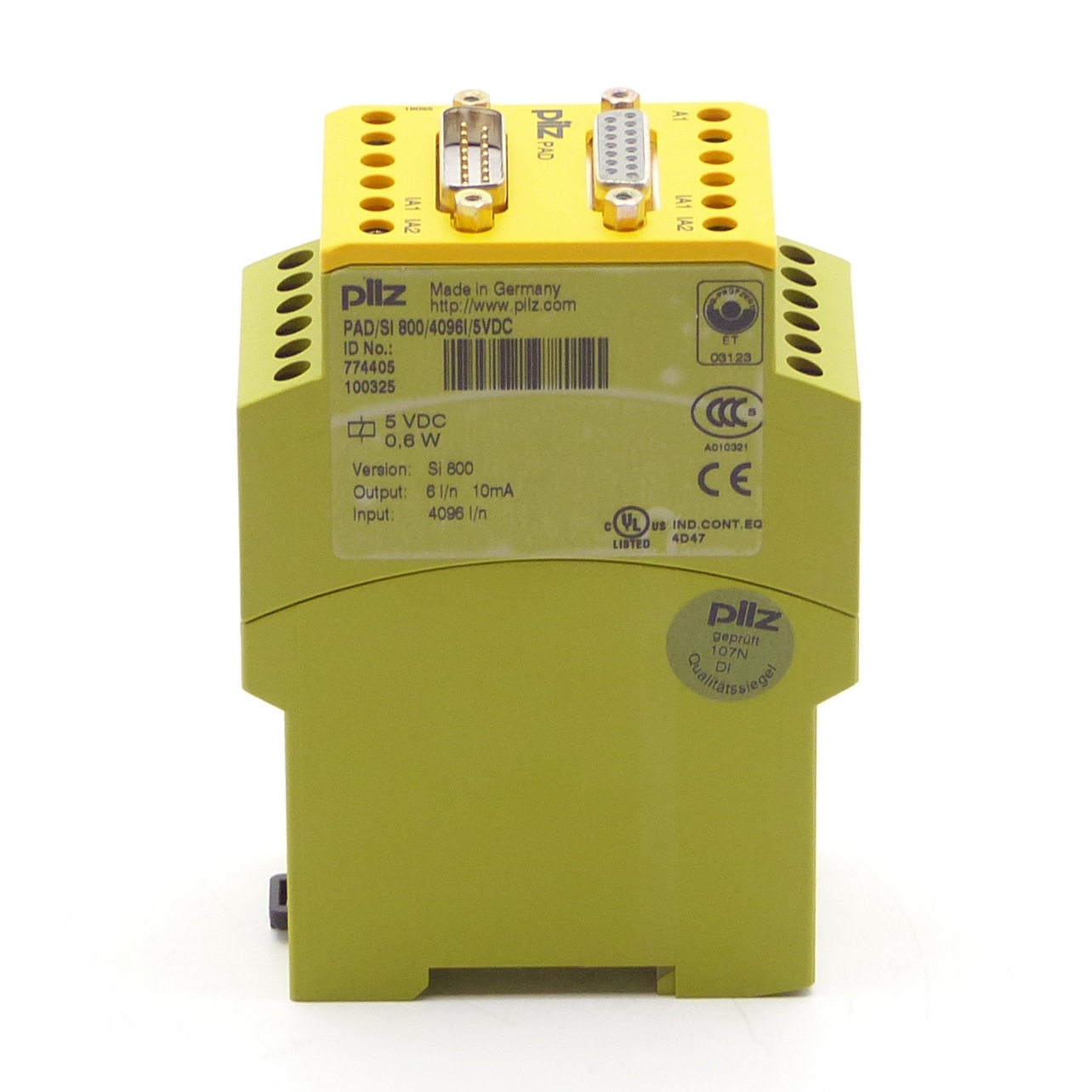 Safe Monitoring Relay PAD/SI 800/4096I/5VDC 