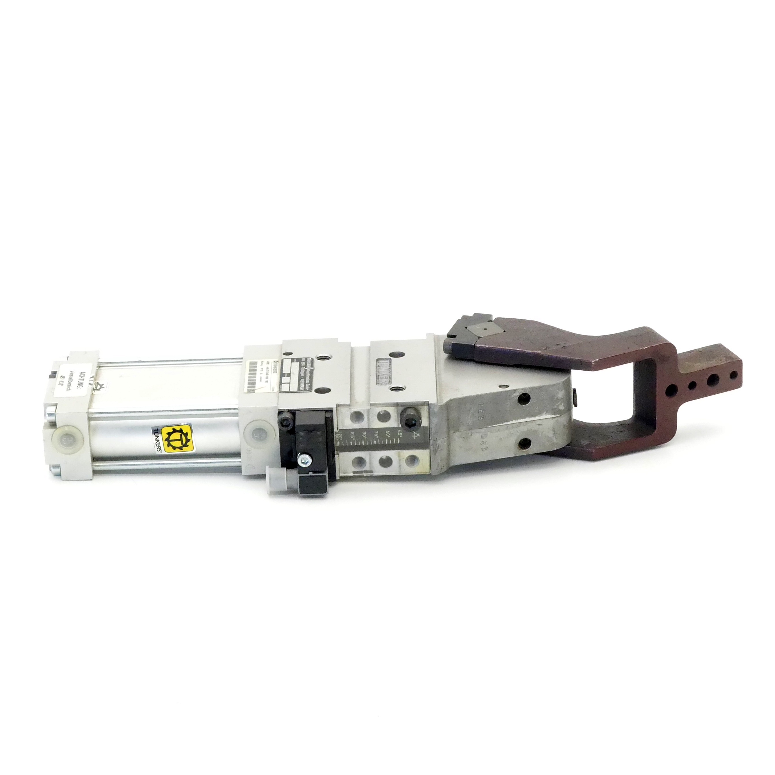 Pneumatic clamp 45° - 135 °