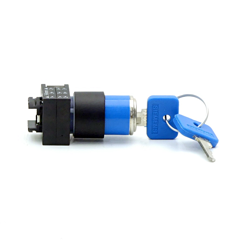 2 Pieces Key operated switch OMR blue 