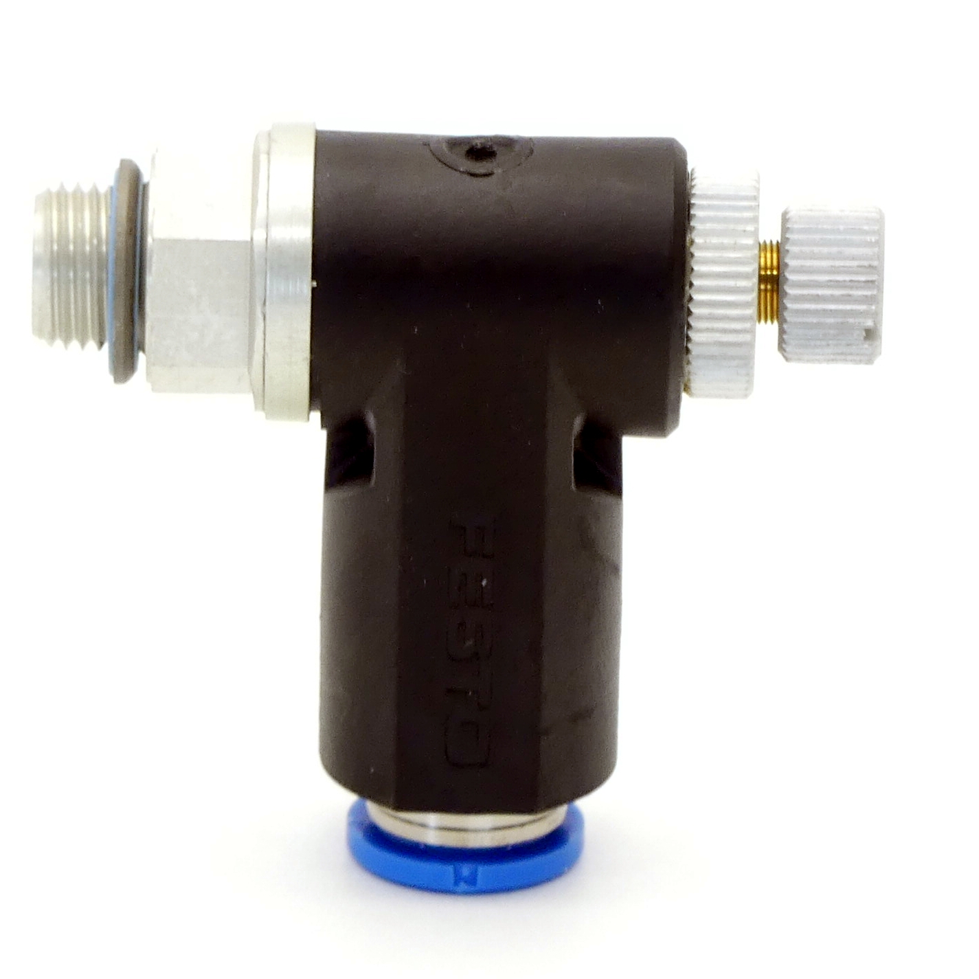 One-way flow control valve GRLA-1/8-QS-8-RS-B